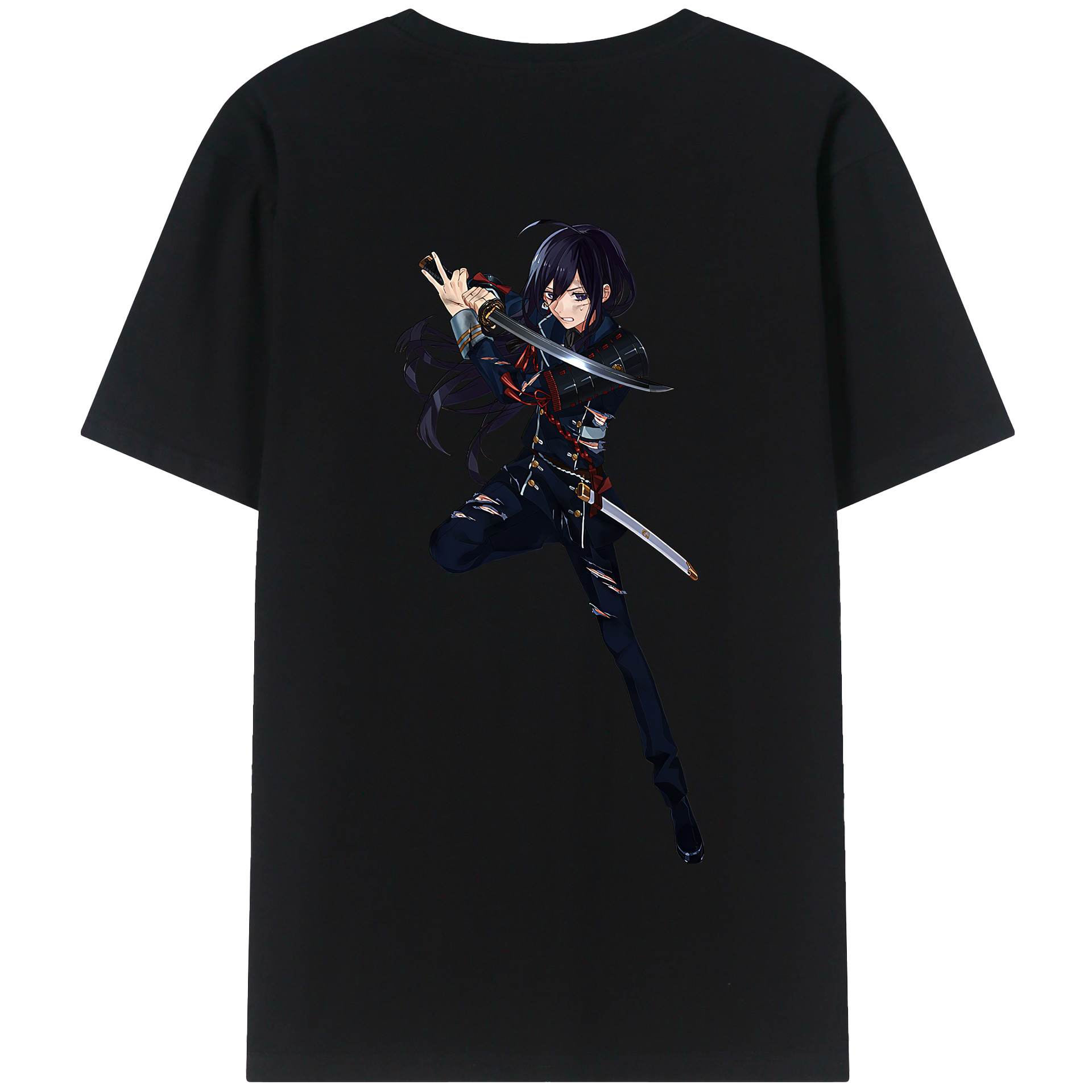 （画像用） 刀剣乱舞 Touken Ranbu 綿100％半袖Tシャツ（背面プリント）