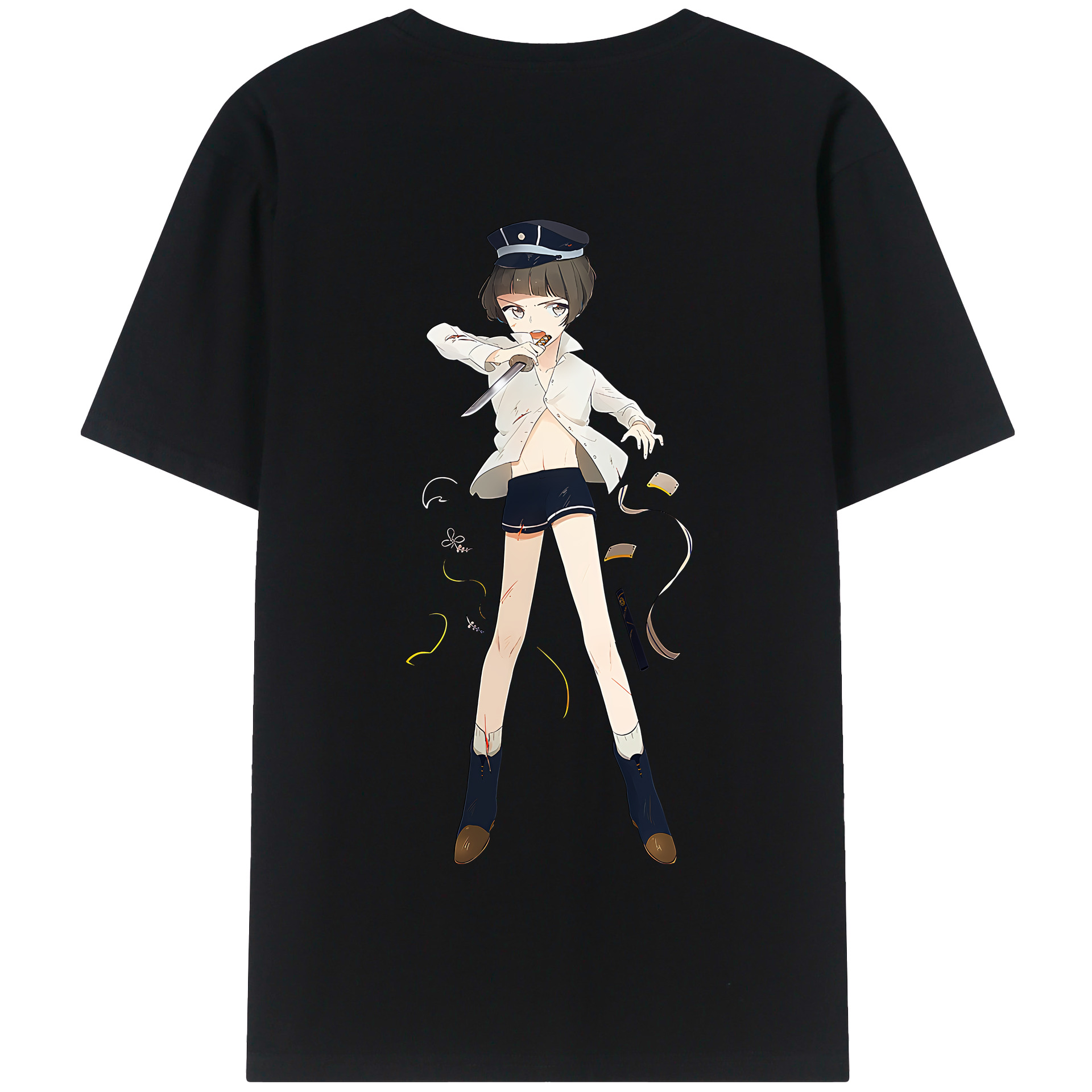 （画像用） 刀剣乱舞 Touken Ranbu 綿100％半袖Tシャツ（背面プリント）