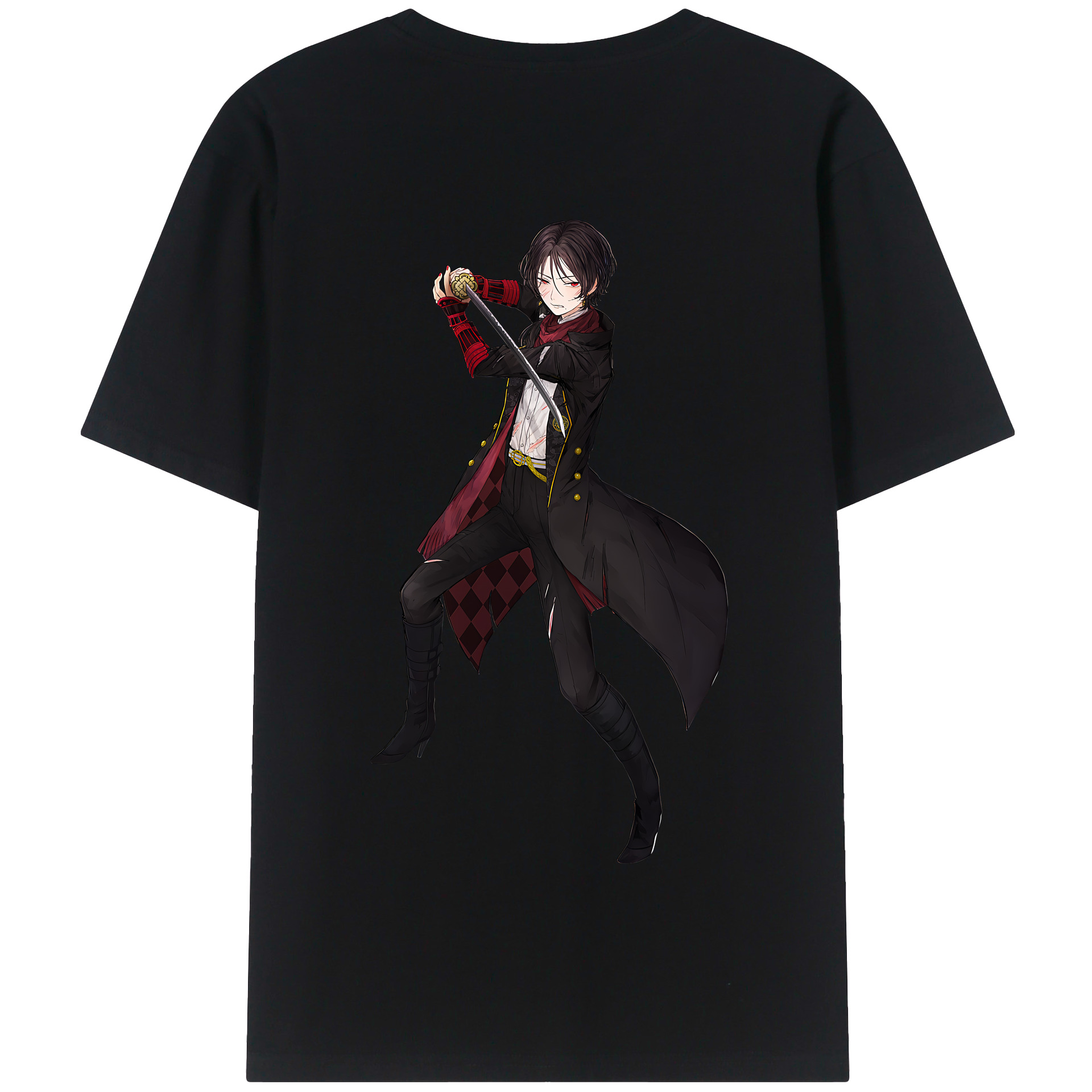 （画像用） 刀剣乱舞 Touken Ranbu 綿100％半袖Tシャツ（背面プリント）