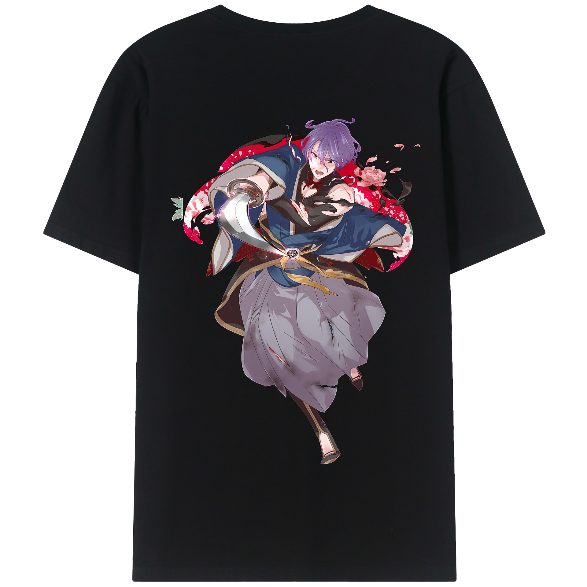 （画像用） 刀剣乱舞 Touken Ranbu 綿100％半袖Tシャツ（背面プリント）