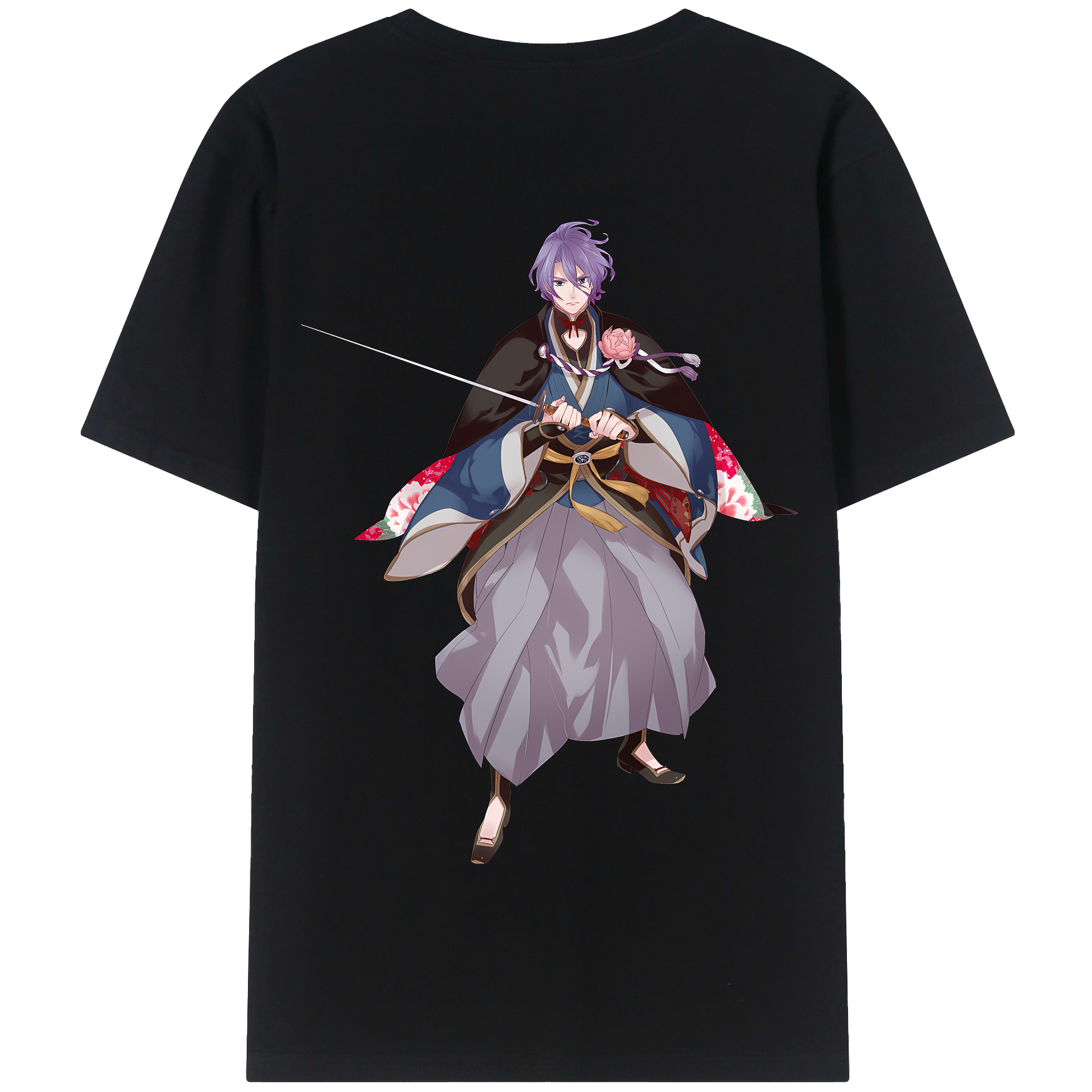 （画像用） 刀剣乱舞 Touken Ranbu 綿100％半袖Tシャツ（背面プリント）