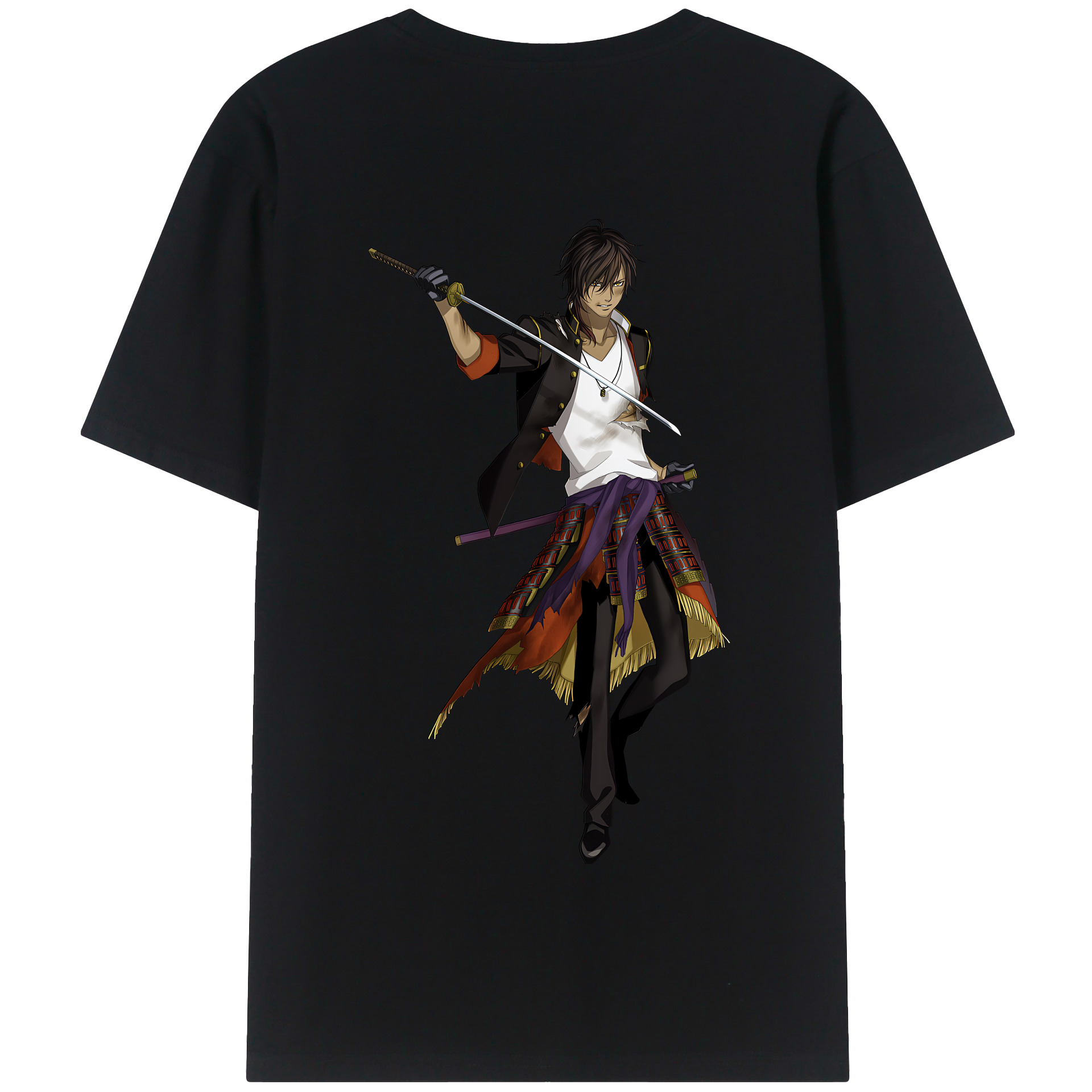 （画像用） 刀剣乱舞 Touken Ranbu 綿100％半袖Tシャツ（背面プリント）