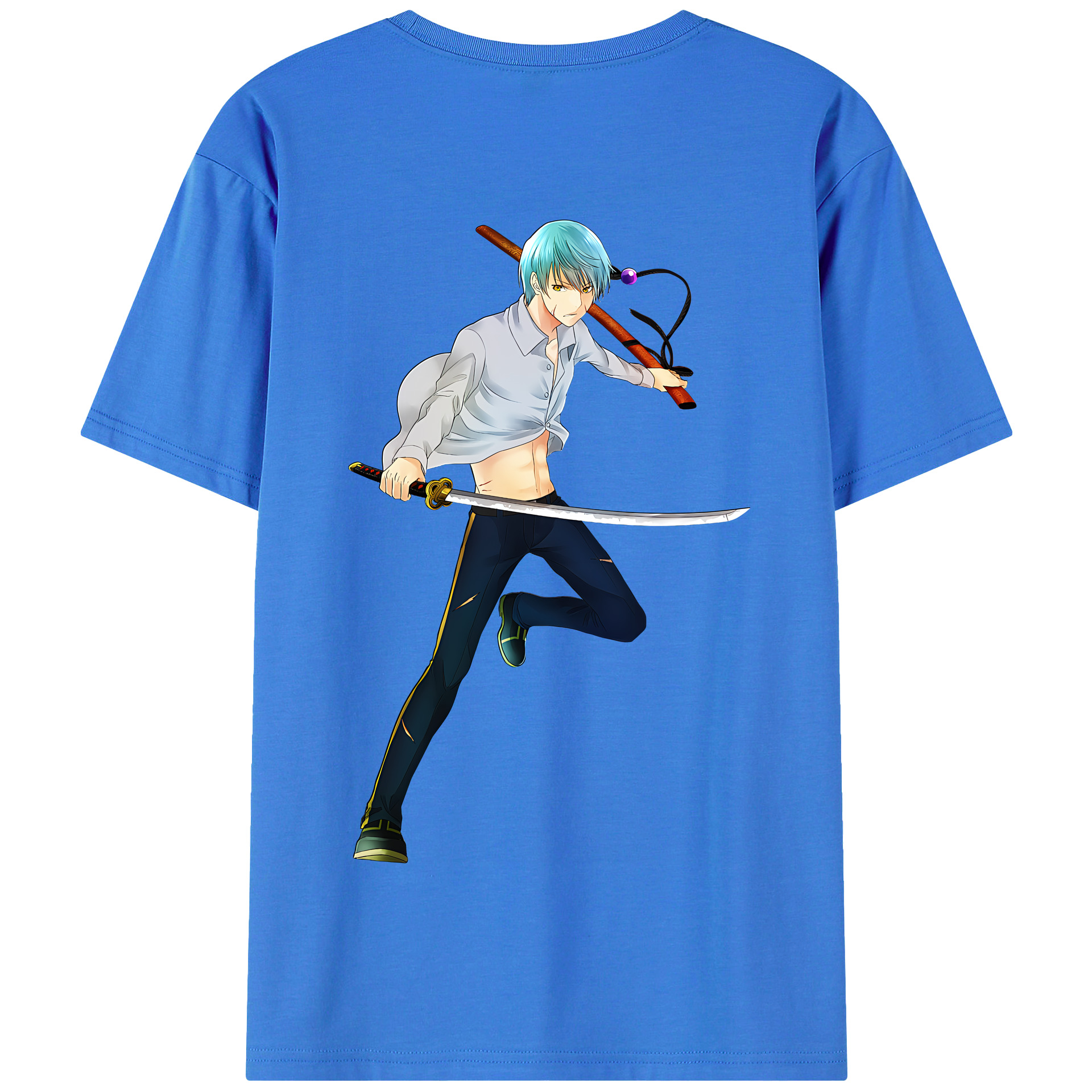 （画像用） 刀剣乱舞 Touken Ranbu 綿100％半袖Tシャツ（背面プリント）