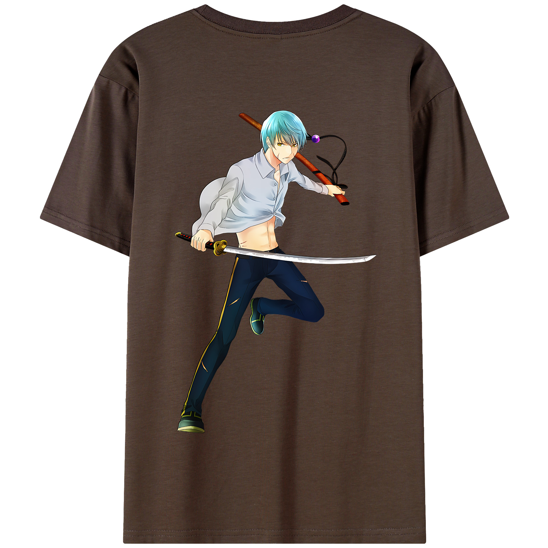 （画像用） 刀剣乱舞 Touken Ranbu 綿100％半袖Tシャツ（背面プリント）