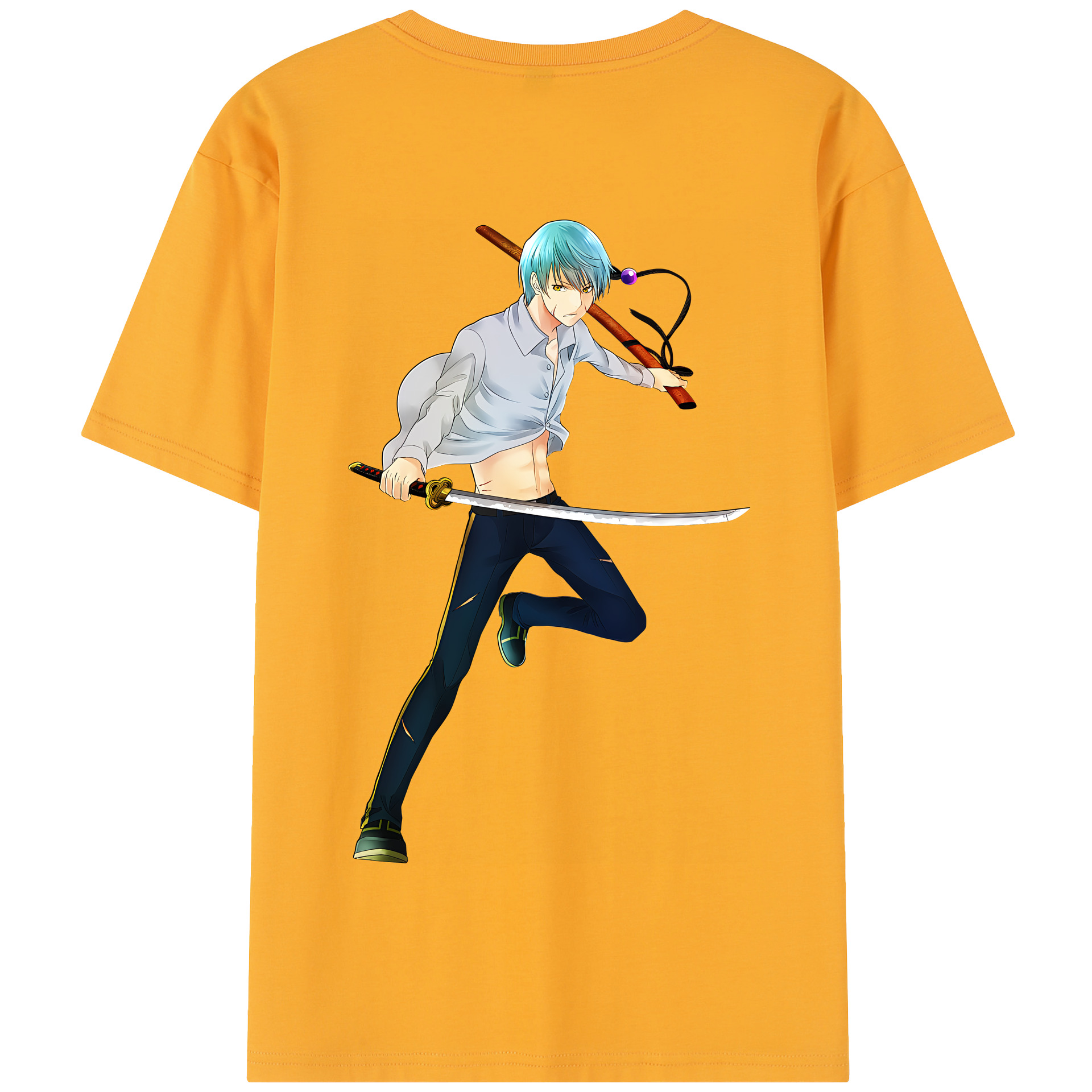 （画像用） 刀剣乱舞 Touken Ranbu 綿100％半袖Tシャツ（背面プリント）