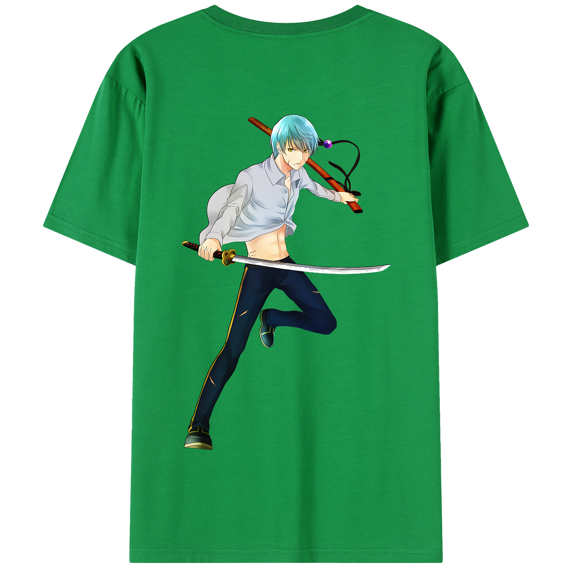 （画像用） 刀剣乱舞 Touken Ranbu 綿100％半袖Tシャツ（背面プリント）