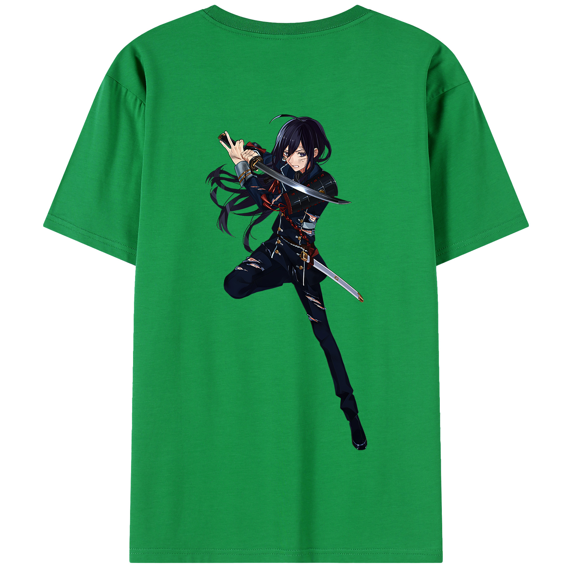 （画像用） 刀剣乱舞 Touken Ranbu 綿100％半袖Tシャツ（背面プリント）