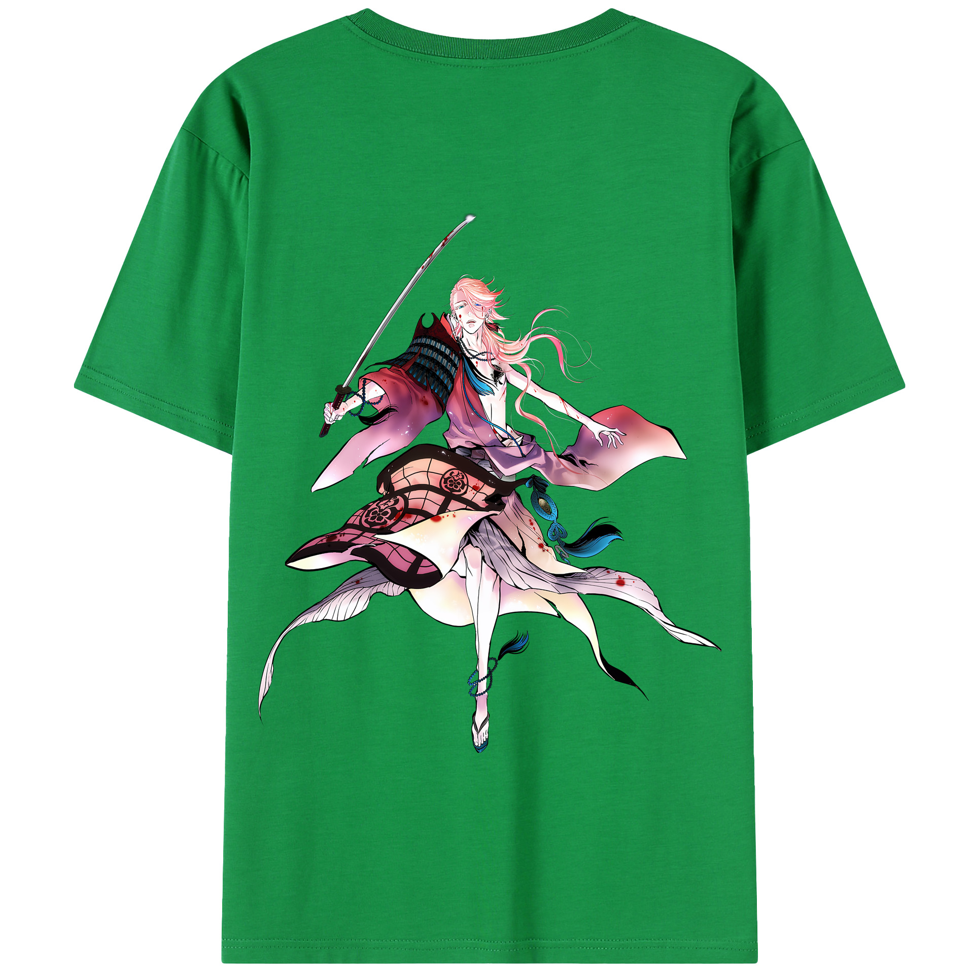 （画像用） 刀剣乱舞 Touken Ranbu 綿100％半袖Tシャツ（背面プリント）