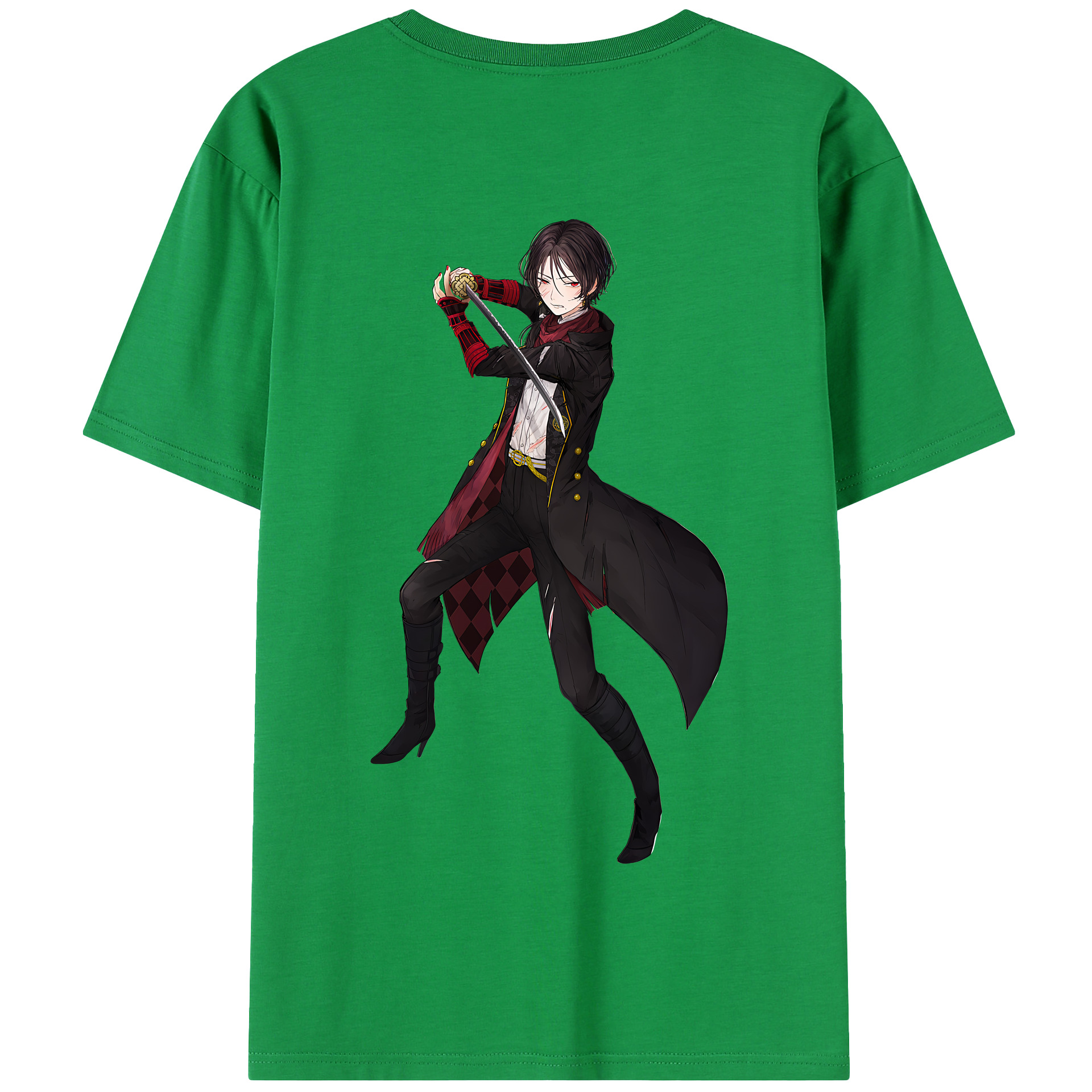 （画像用） 刀剣乱舞 Touken Ranbu 綿100％半袖Tシャツ（背面プリント）