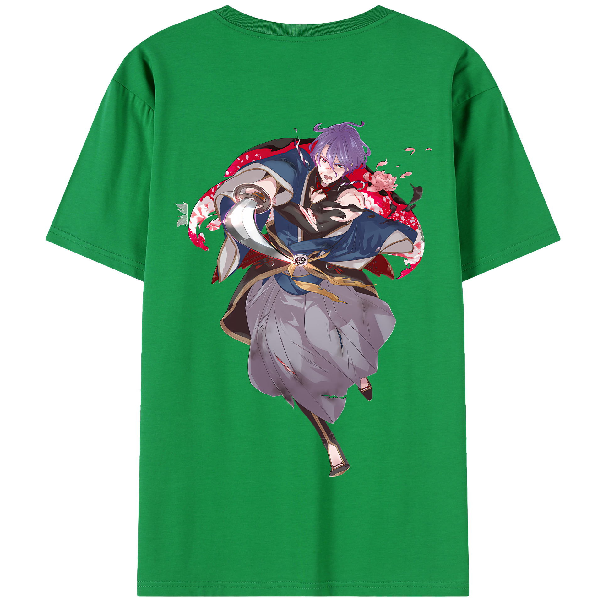 （画像用） 刀剣乱舞 Touken Ranbu 綿100％半袖Tシャツ（背面プリント）