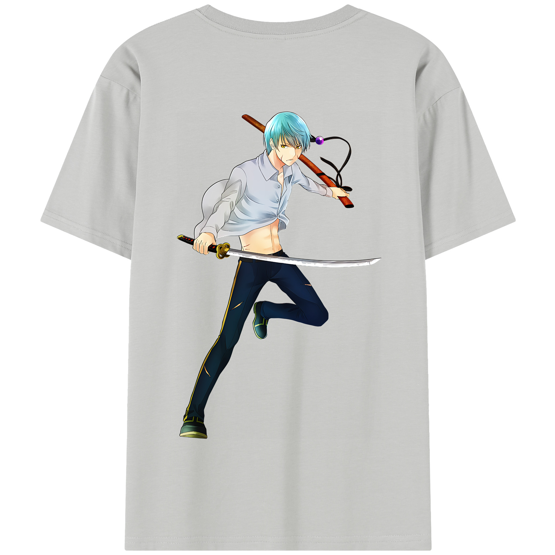 （画像用） 刀剣乱舞 Touken Ranbu 綿100％半袖Tシャツ（背面プリント）