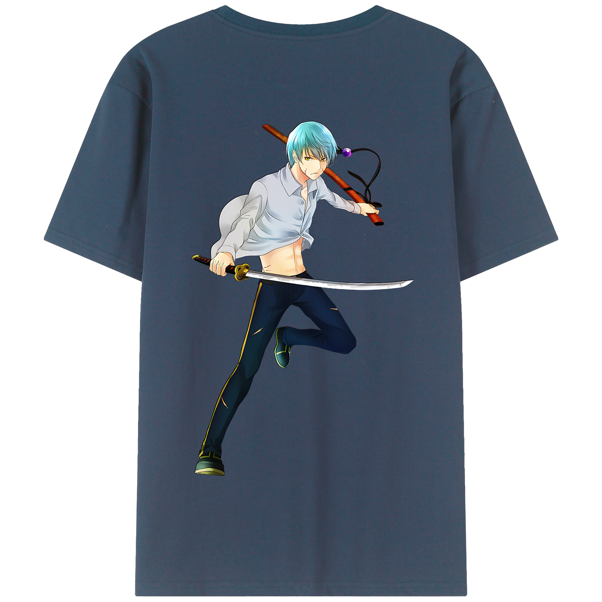 （画像用） 刀剣乱舞 Touken Ranbu 綿100％半袖Tシャツ（背面プリント）