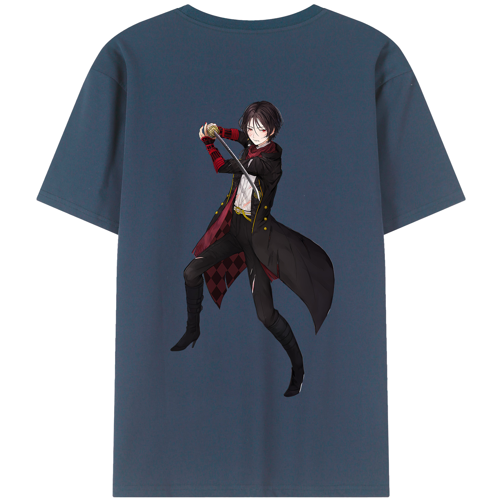（画像用） 刀剣乱舞 Touken Ranbu 綿100％半袖Tシャツ（背面プリント）