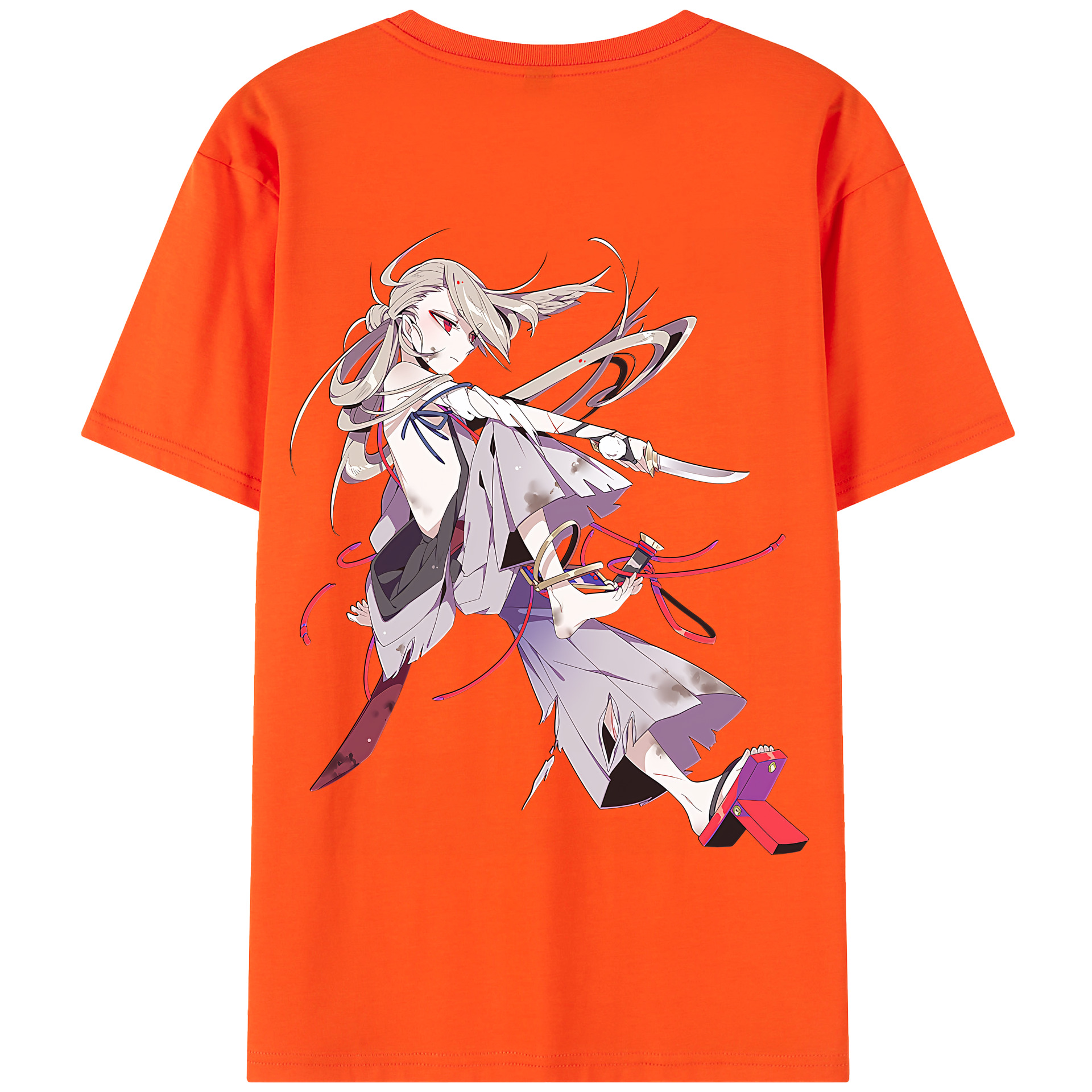 （画像用） 刀剣乱舞 Touken Ranbu 綿100％半袖Tシャツ（背面プリント）