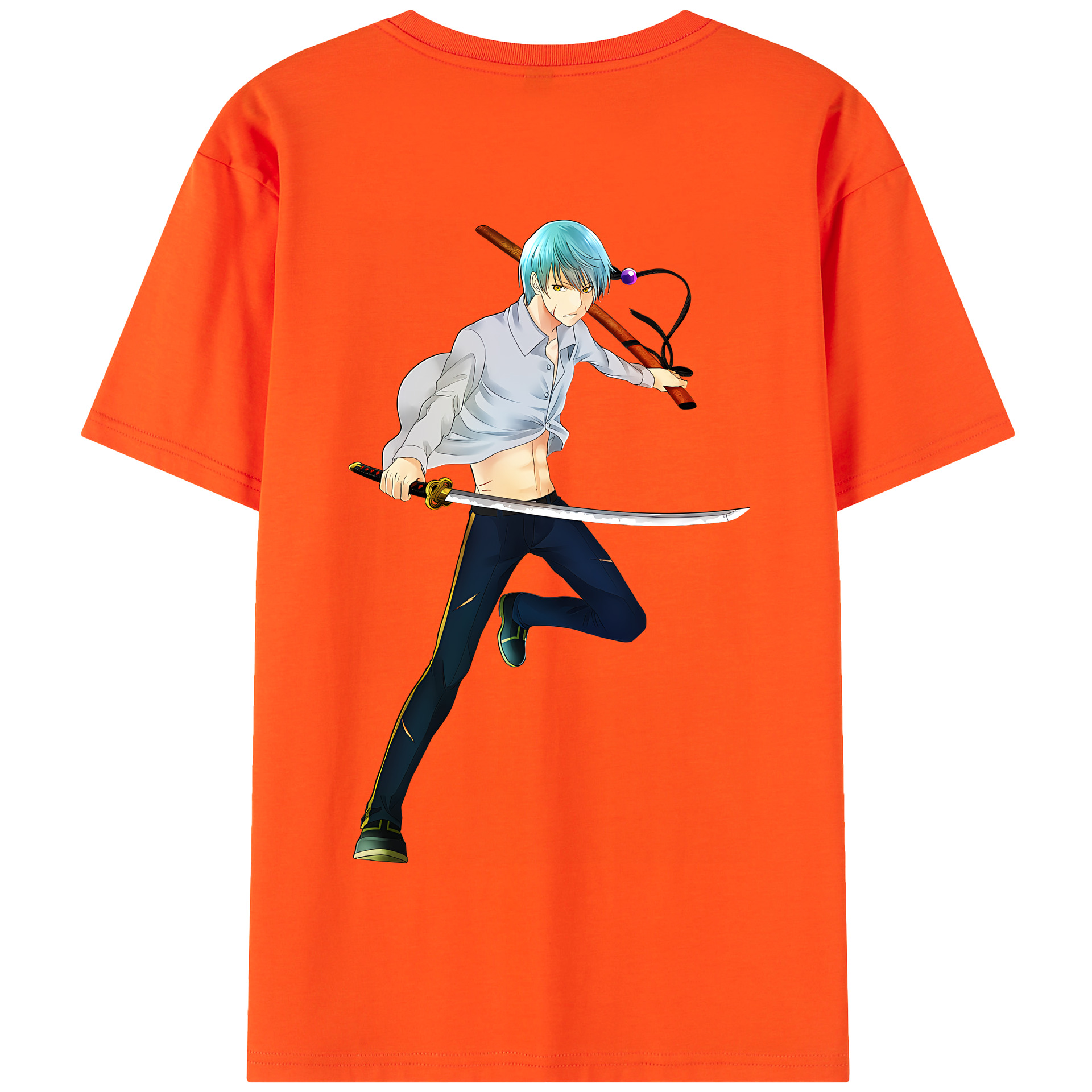 （画像用） 刀剣乱舞 Touken Ranbu 綿100％半袖Tシャツ（背面プリント）