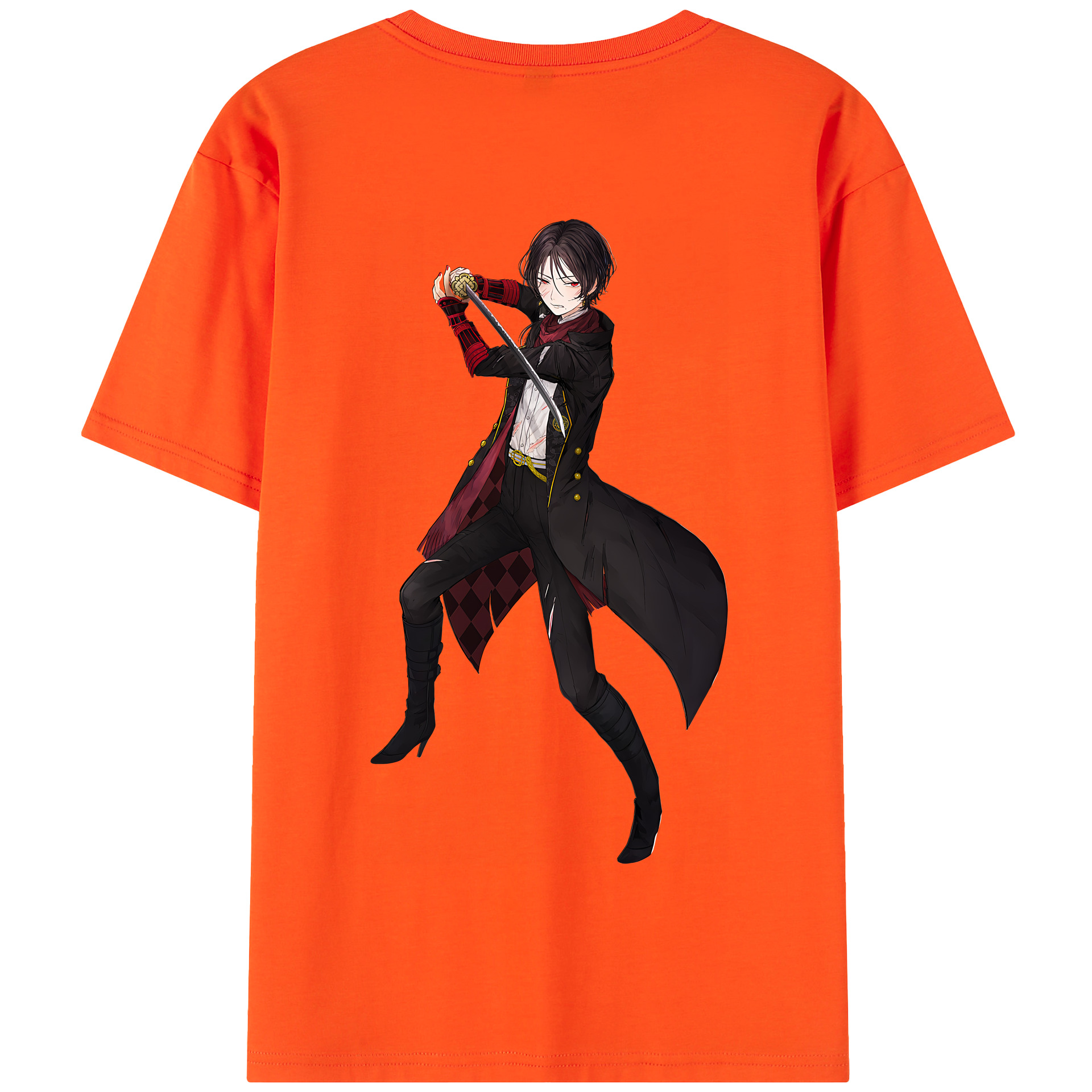 （画像用） 刀剣乱舞 Touken Ranbu 綿100％半袖Tシャツ（背面プリント）