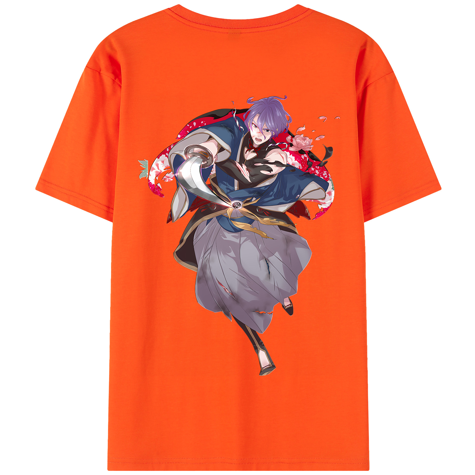 （画像用） 刀剣乱舞 Touken Ranbu 綿100％半袖Tシャツ（背面プリント）