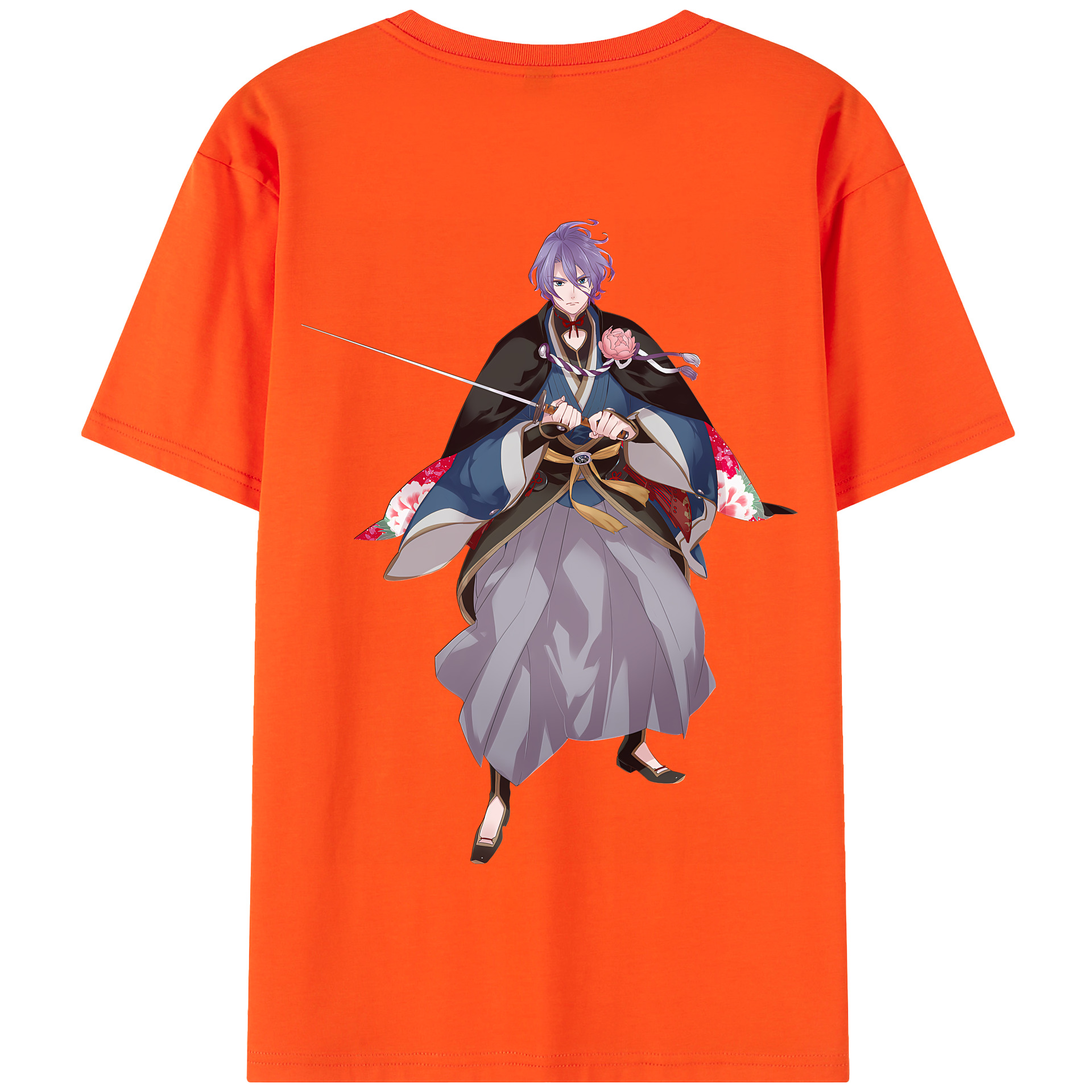 （画像用） 刀剣乱舞 Touken Ranbu 綿100％半袖Tシャツ（背面プリント）