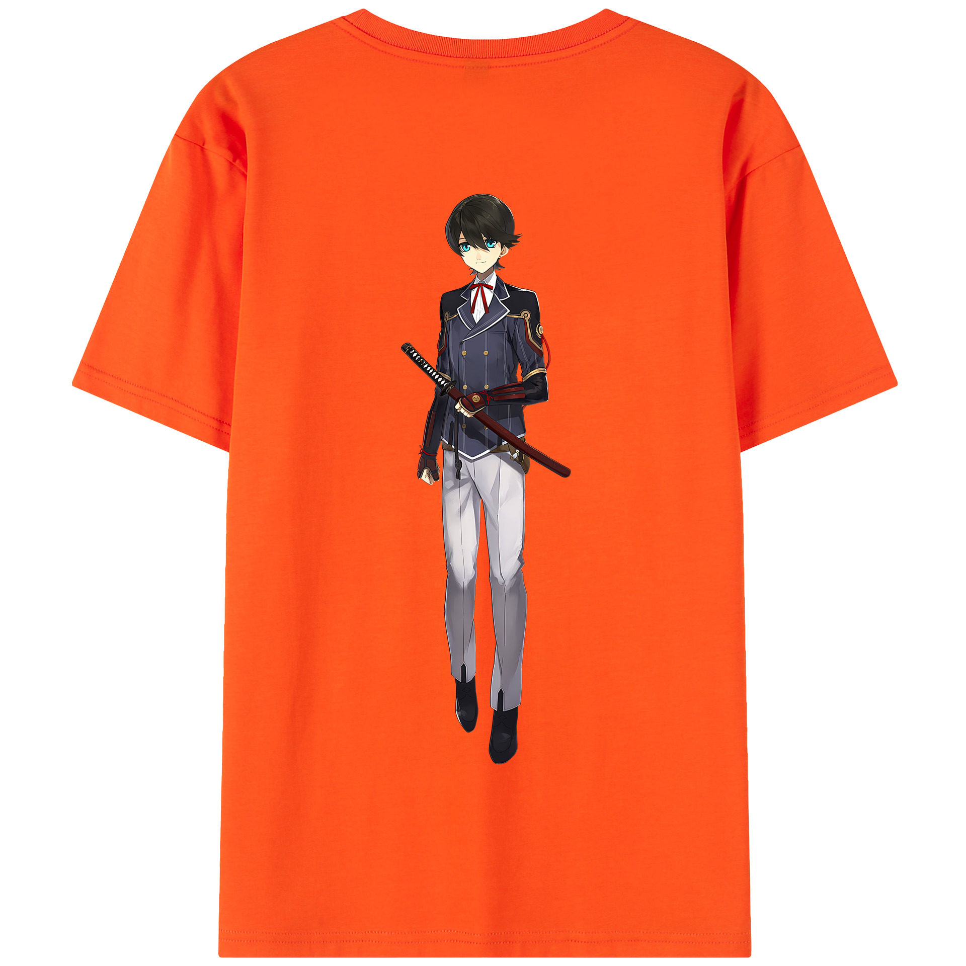 （画像用） 刀剣乱舞 Touken Ranbu 綿100％半袖Tシャツ（背面プリント）