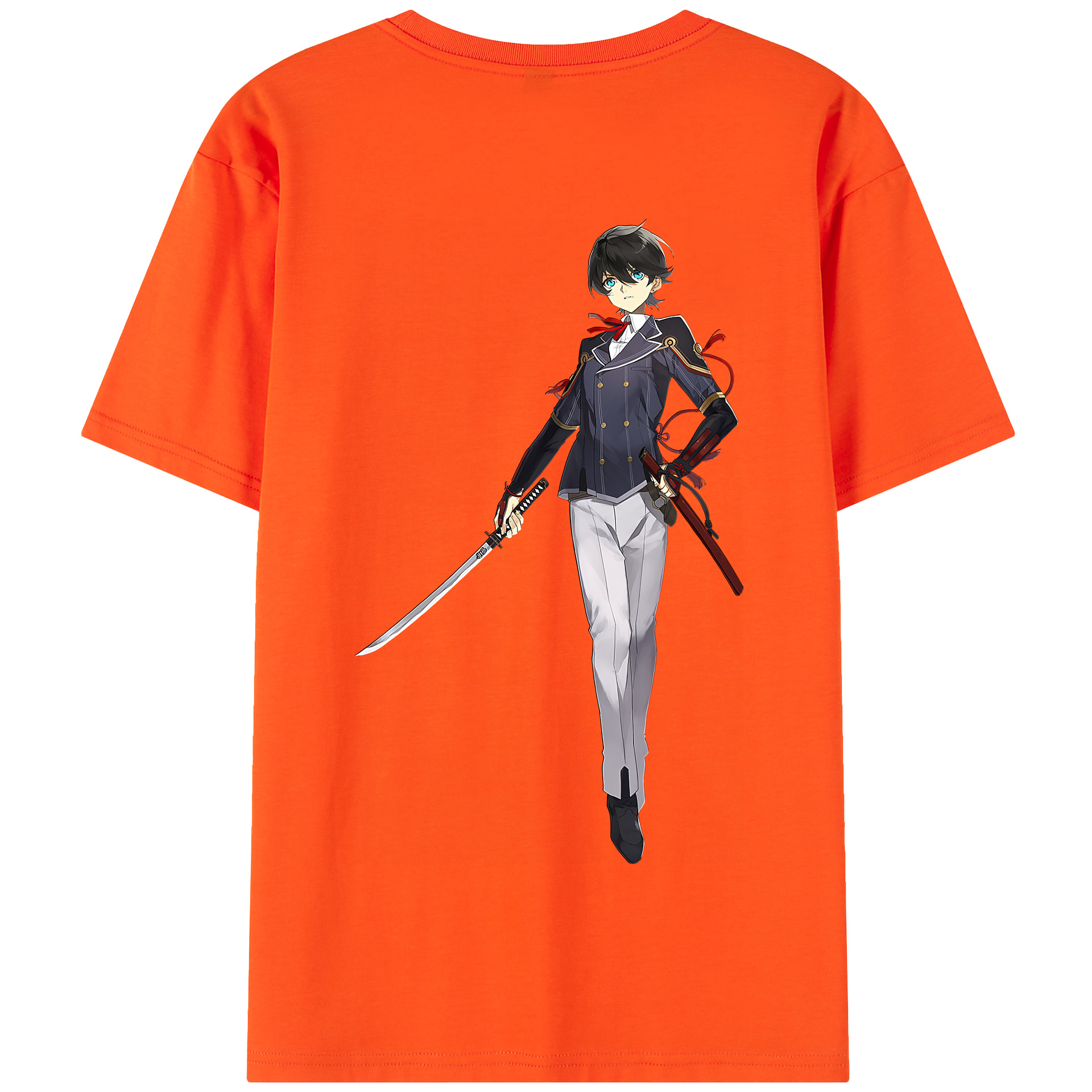 （画像用） 刀剣乱舞 Touken Ranbu 綿100％半袖Tシャツ（背面プリント）