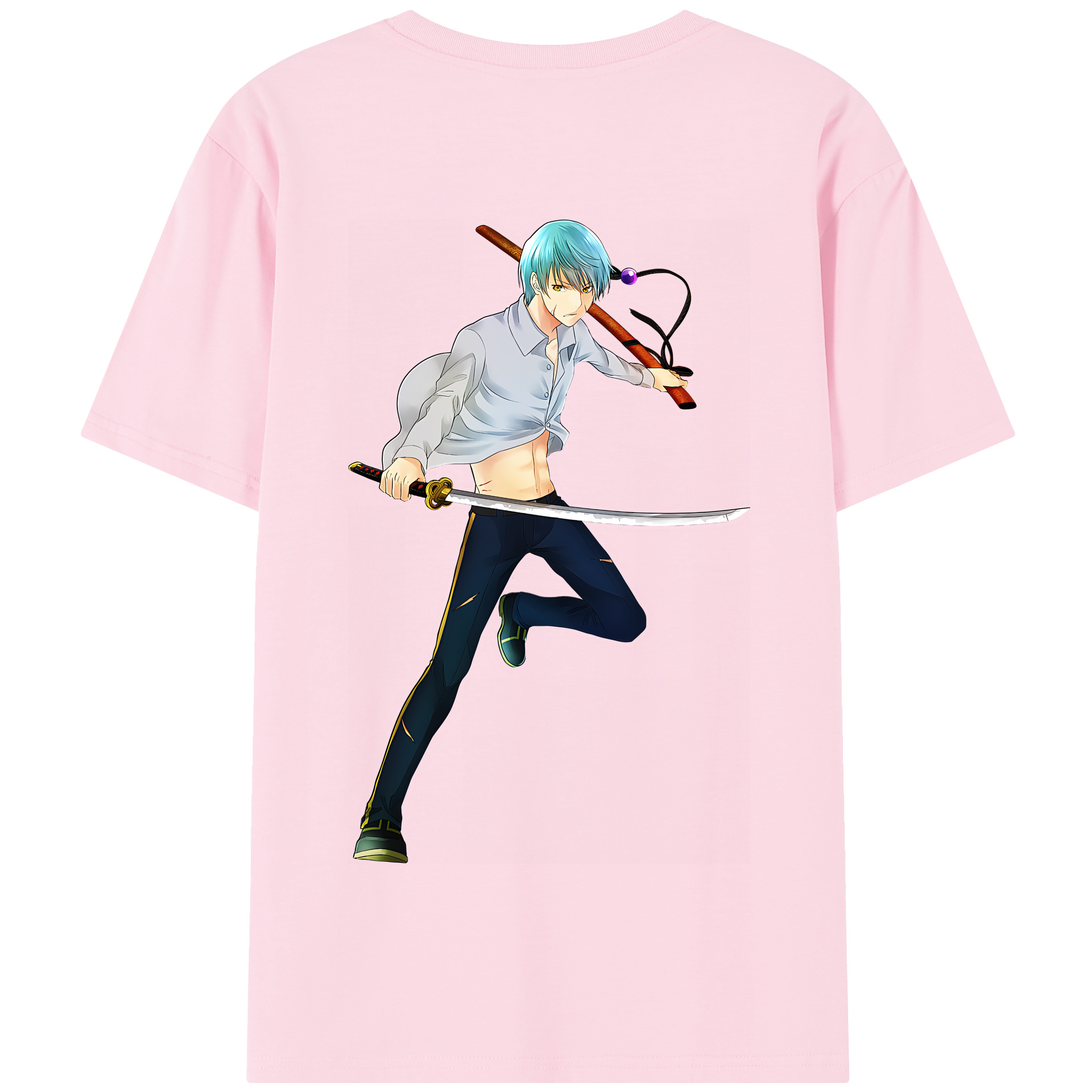 （画像用） 刀剣乱舞 Touken Ranbu 綿100％半袖Tシャツ（背面プリント）