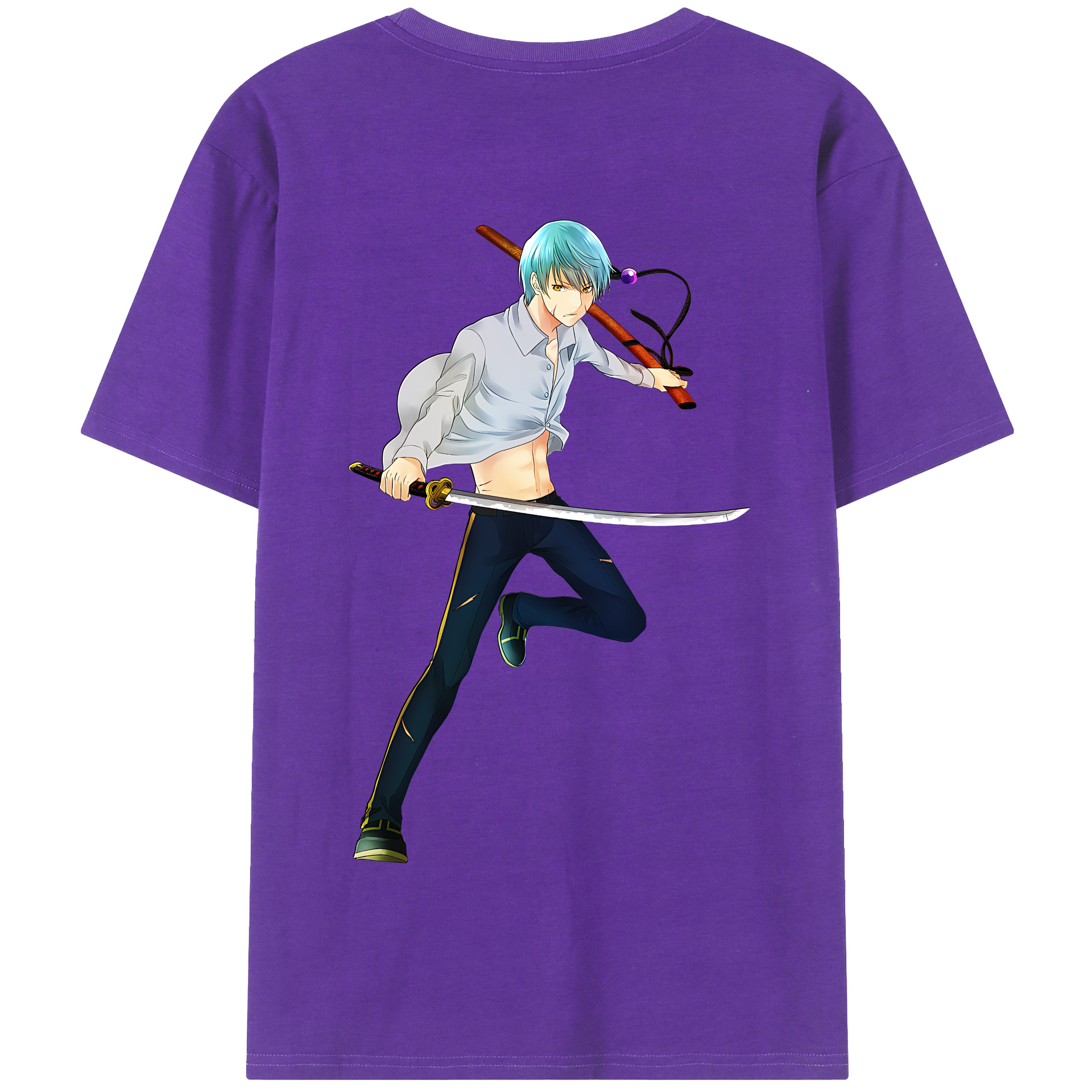 （画像用） 刀剣乱舞 Touken Ranbu 綿100％半袖Tシャツ（背面プリント）