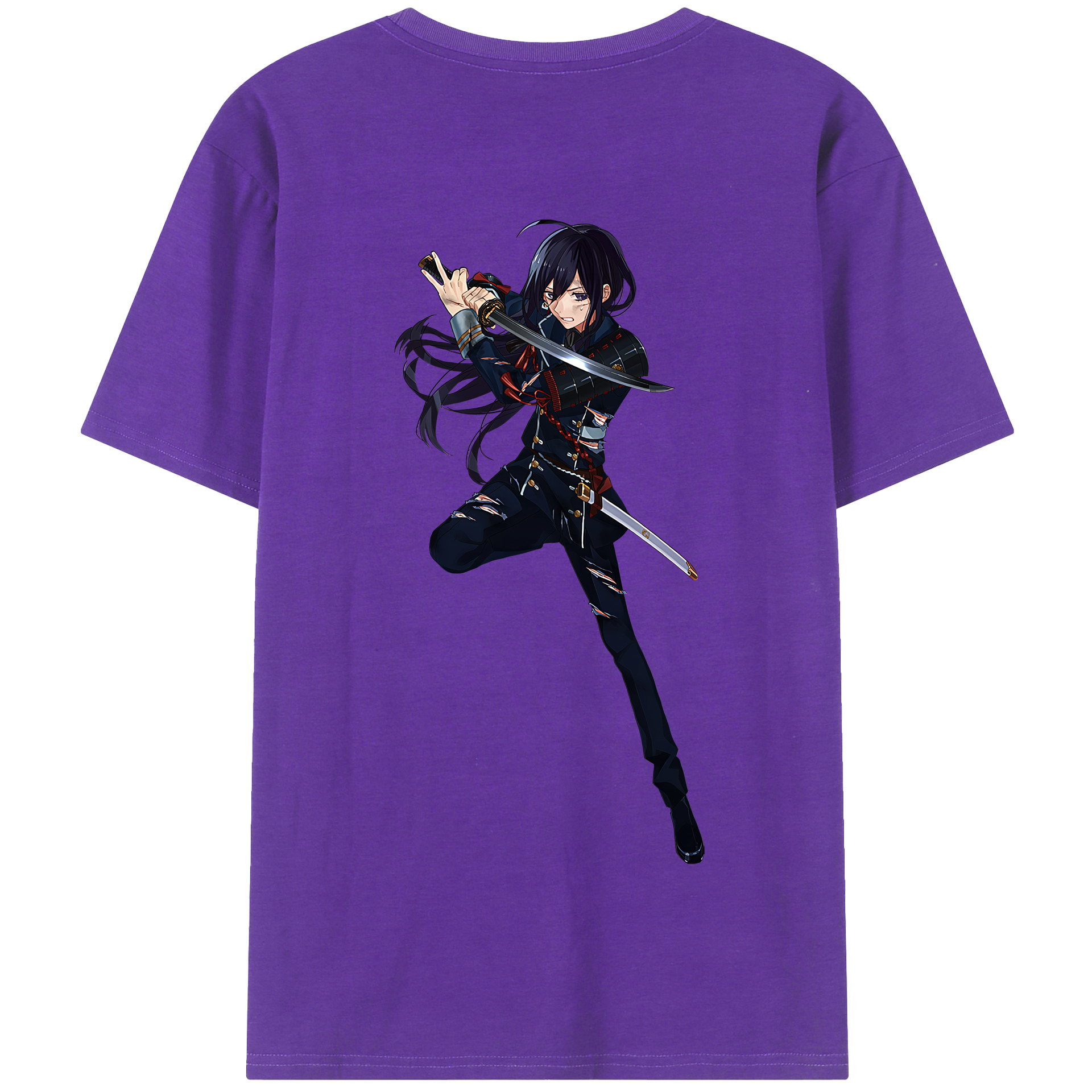 （画像用） 刀剣乱舞 Touken Ranbu 綿100％半袖Tシャツ（背面プリント）