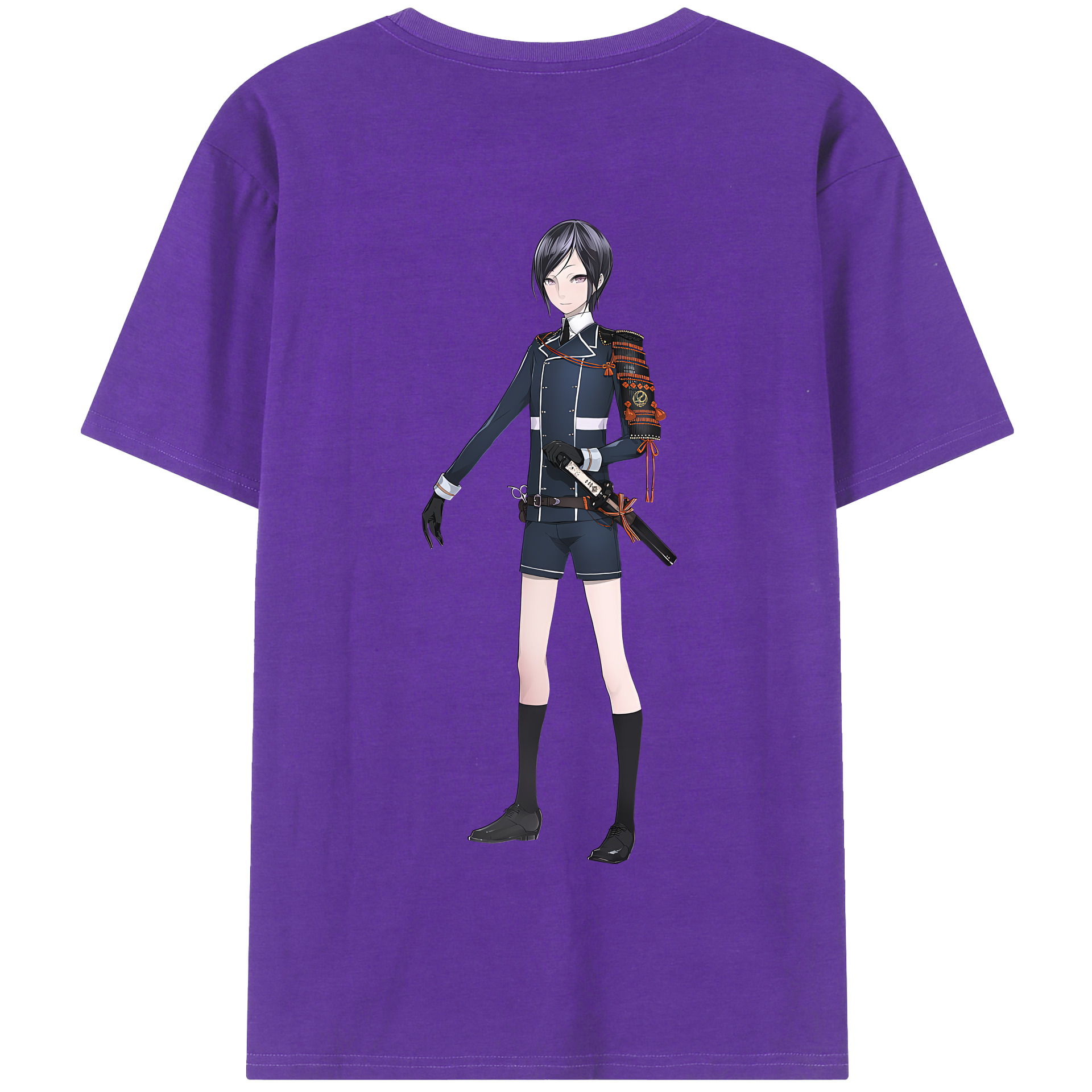 （画像用） 刀剣乱舞 Touken Ranbu 綿100％半袖Tシャツ（背面プリント）