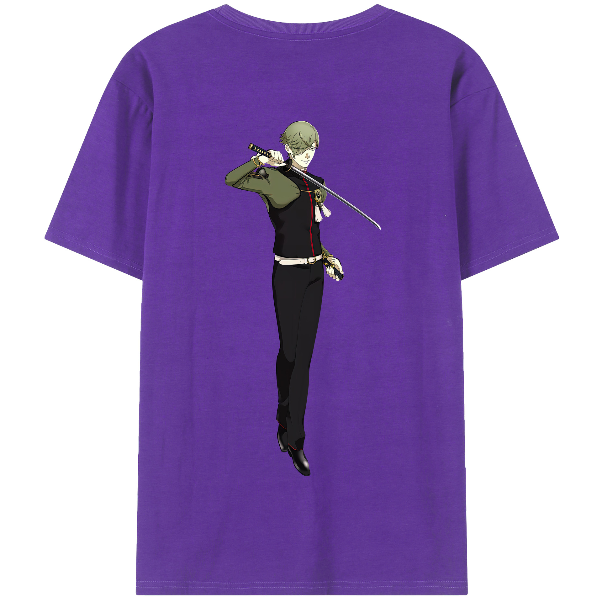 （画像用） 刀剣乱舞 Touken Ranbu 綿100％半袖Tシャツ（背面プリント）