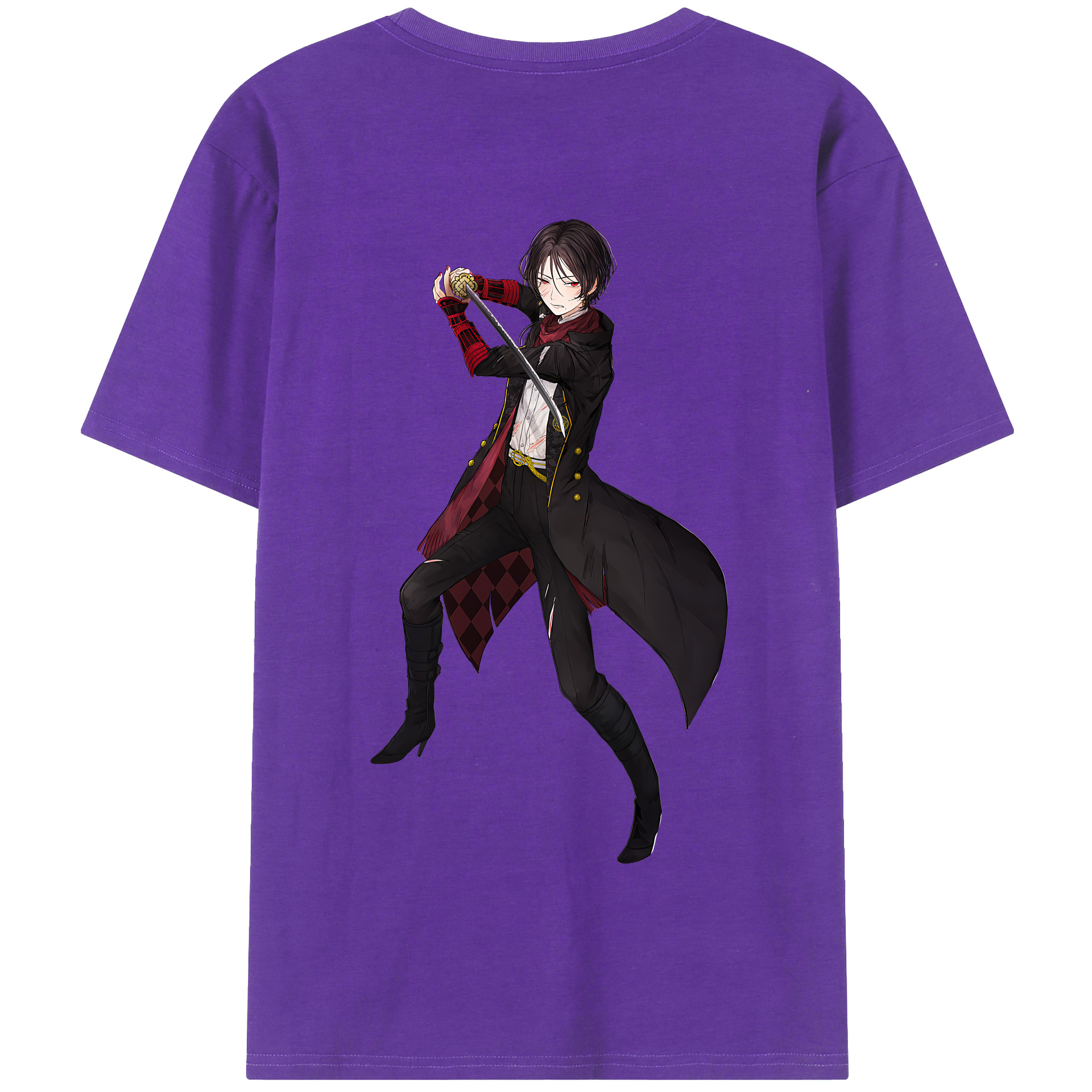 （画像用） 刀剣乱舞 Touken Ranbu 綿100％半袖Tシャツ（背面プリント）