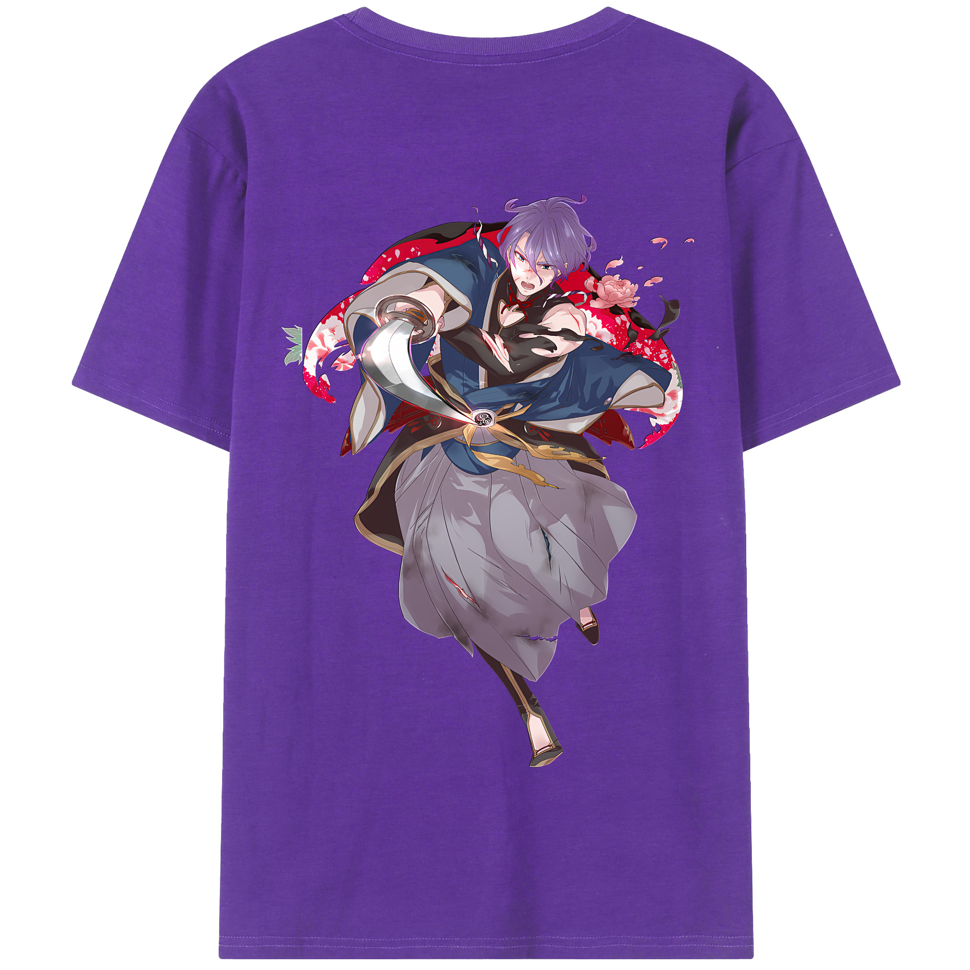 （画像用） 刀剣乱舞 Touken Ranbu 綿100％半袖Tシャツ（背面プリント）
