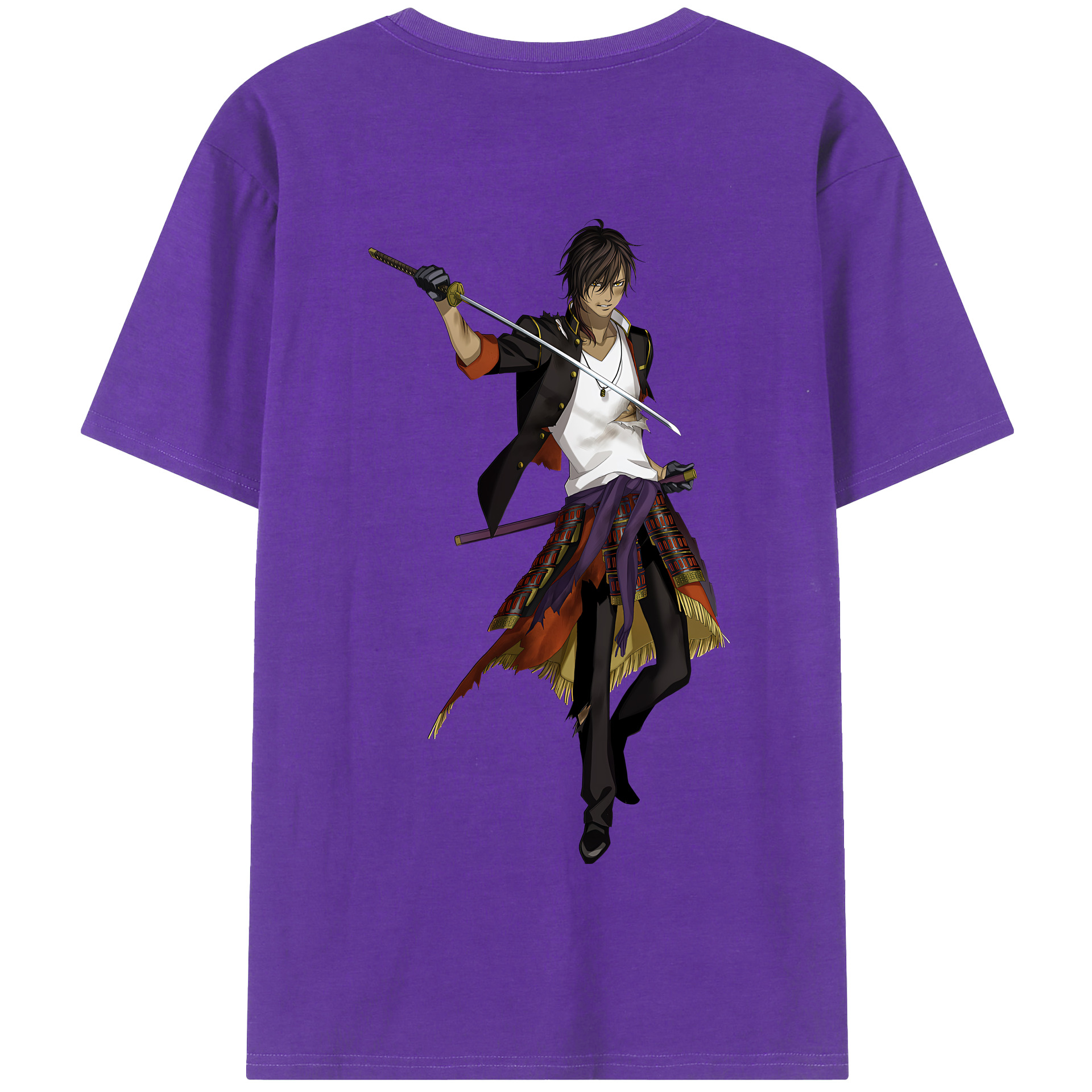 （画像用） 刀剣乱舞 Touken Ranbu 綿100％半袖Tシャツ（背面プリント）