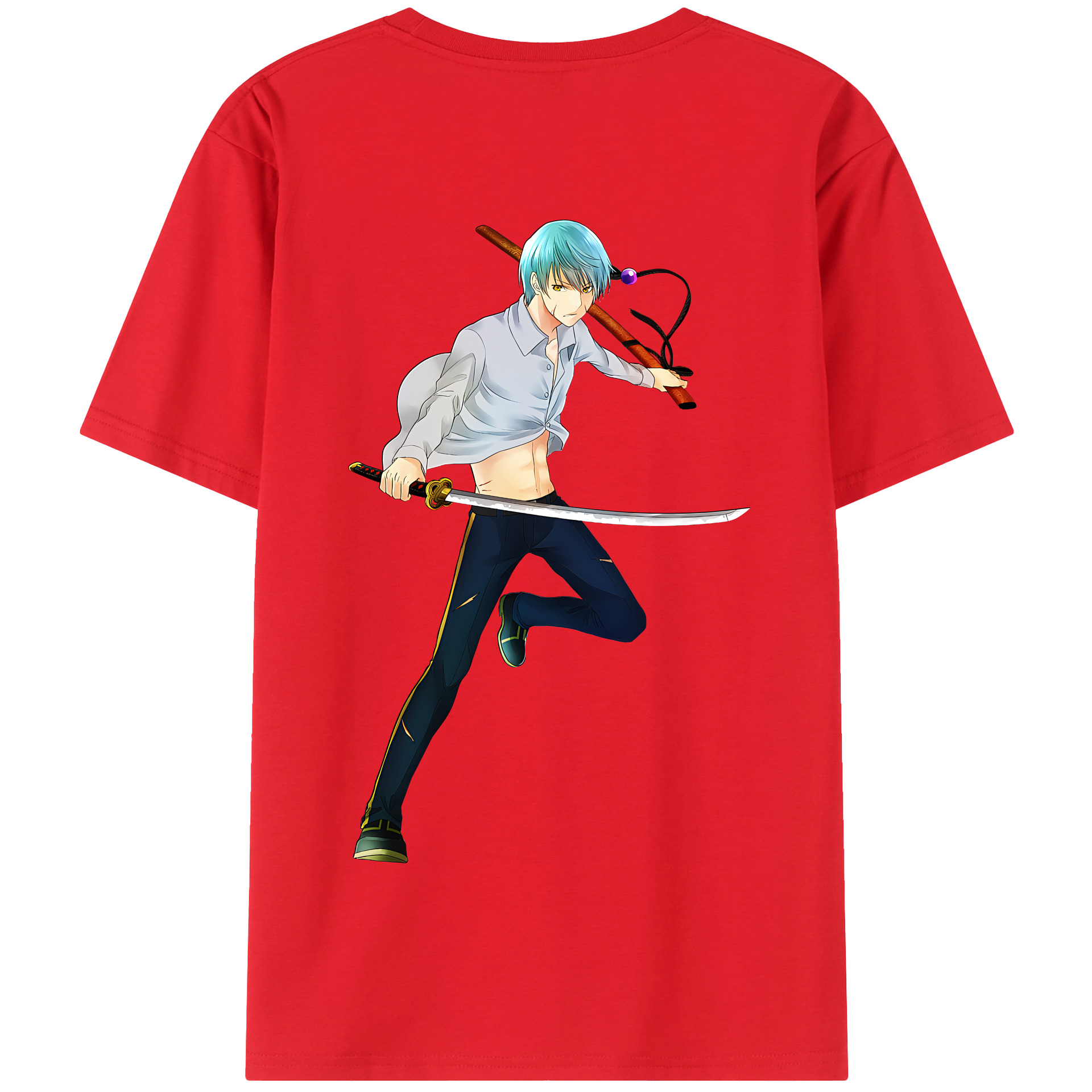 （画像用） 刀剣乱舞 Touken Ranbu 綿100％半袖Tシャツ（背面プリント）