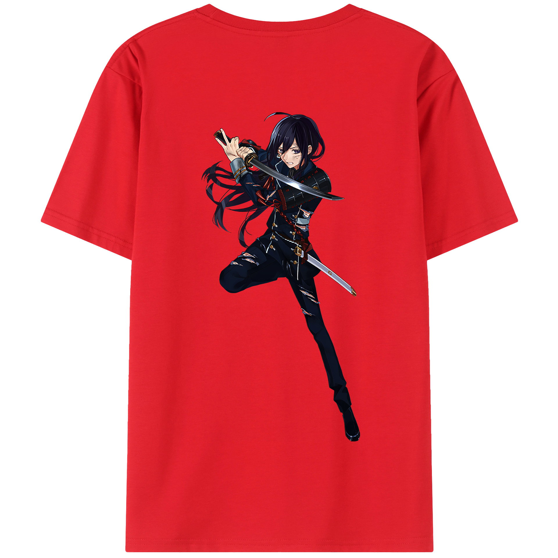 （画像用） 刀剣乱舞 Touken Ranbu 綿100％半袖Tシャツ（背面プリント）