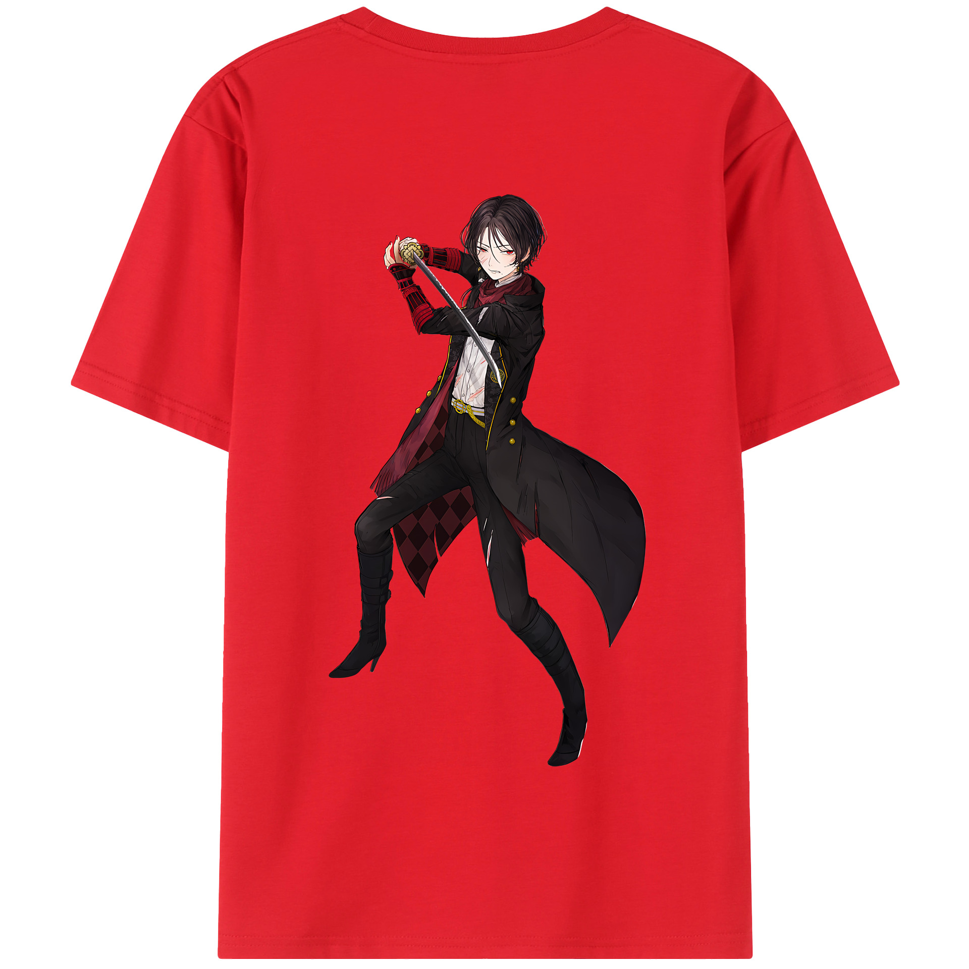 （画像用） 刀剣乱舞 Touken Ranbu 綿100％半袖Tシャツ（背面プリント）