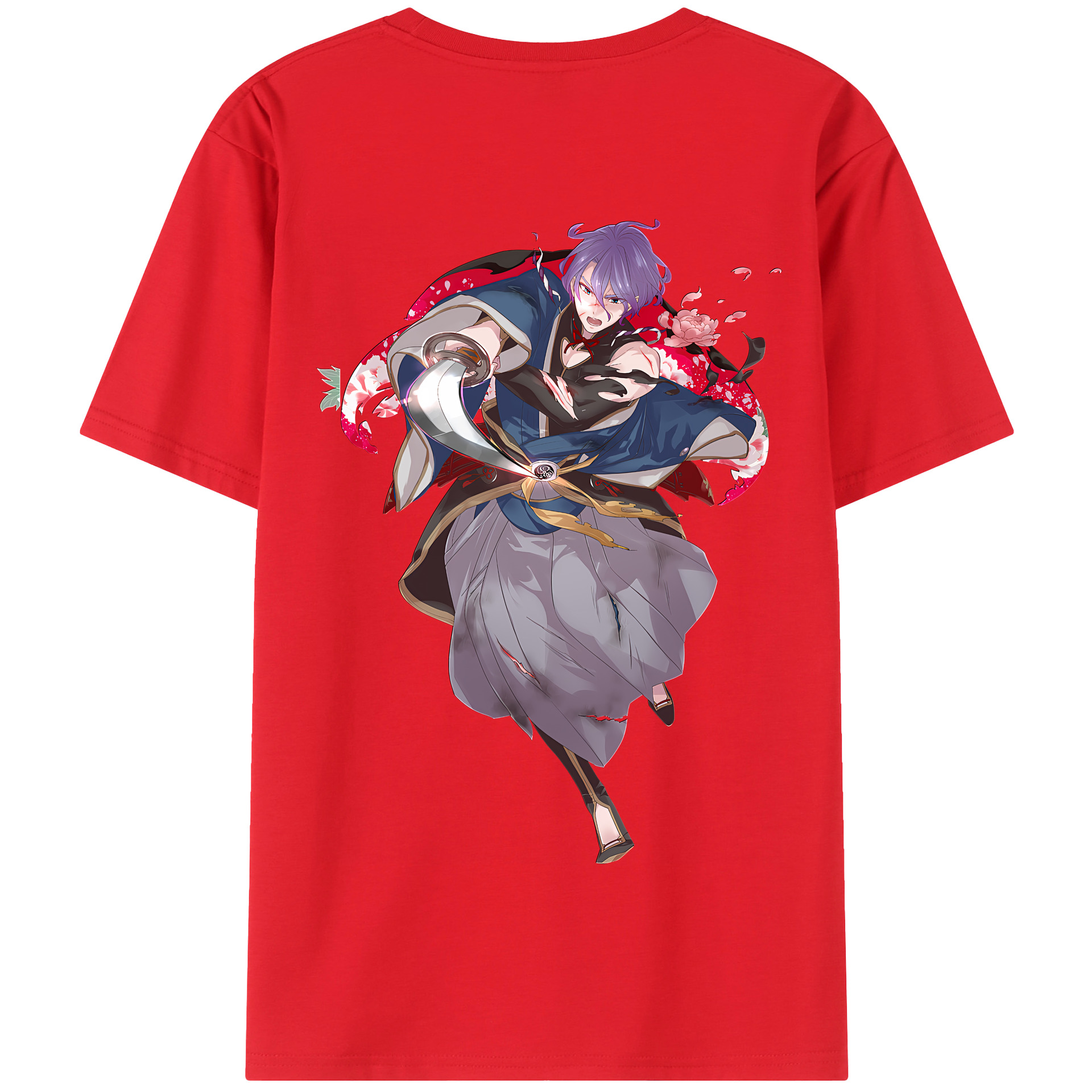 （画像用） 刀剣乱舞 Touken Ranbu 綿100％半袖Tシャツ（背面プリント）