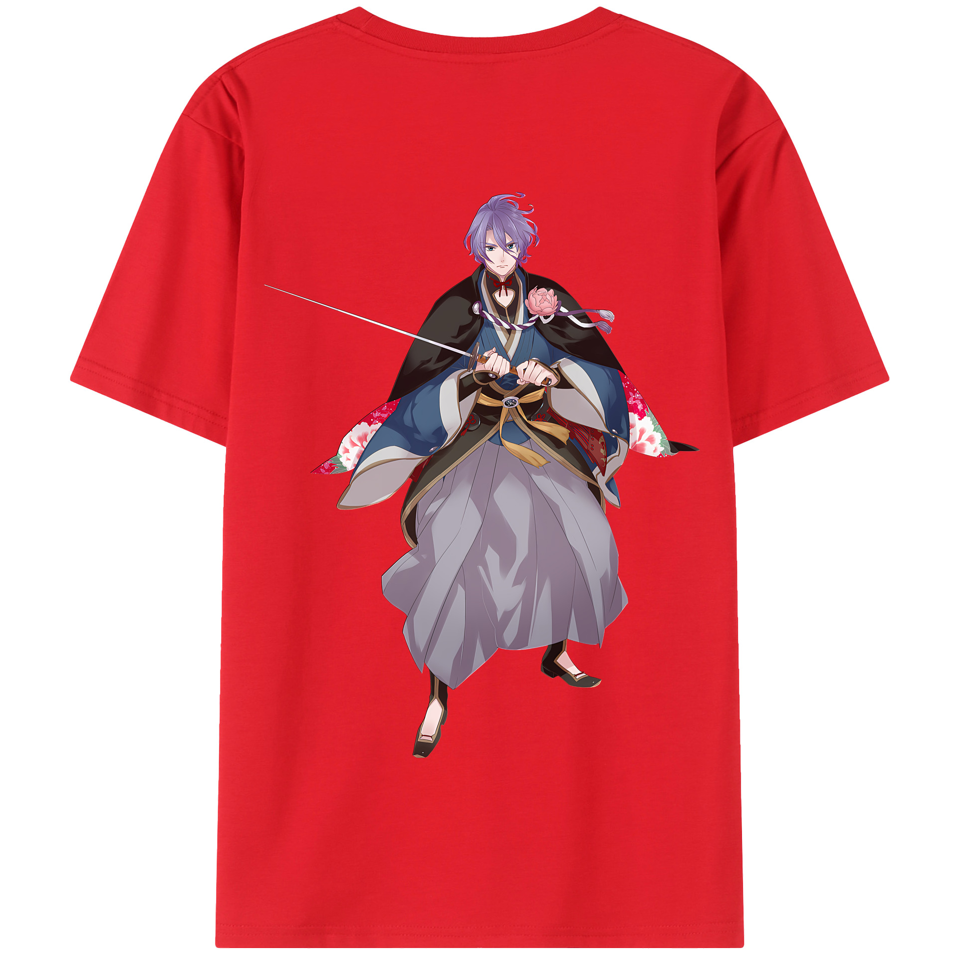（画像用） 刀剣乱舞 Touken Ranbu 綿100％半袖Tシャツ（背面プリント）
