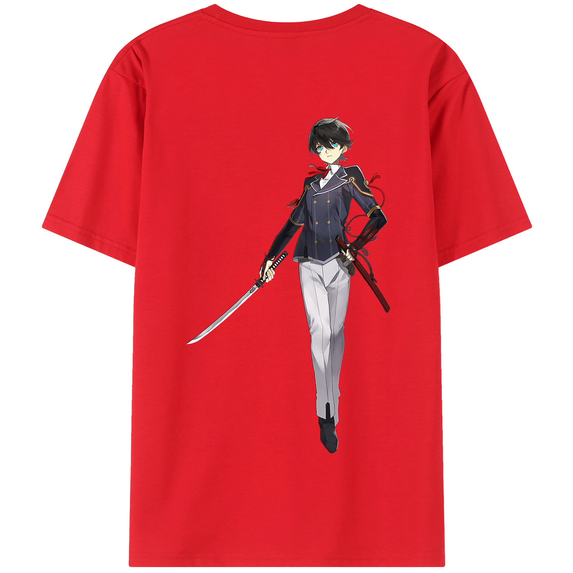 （画像用） 刀剣乱舞 Touken Ranbu 綿100％半袖Tシャツ（背面プリント）