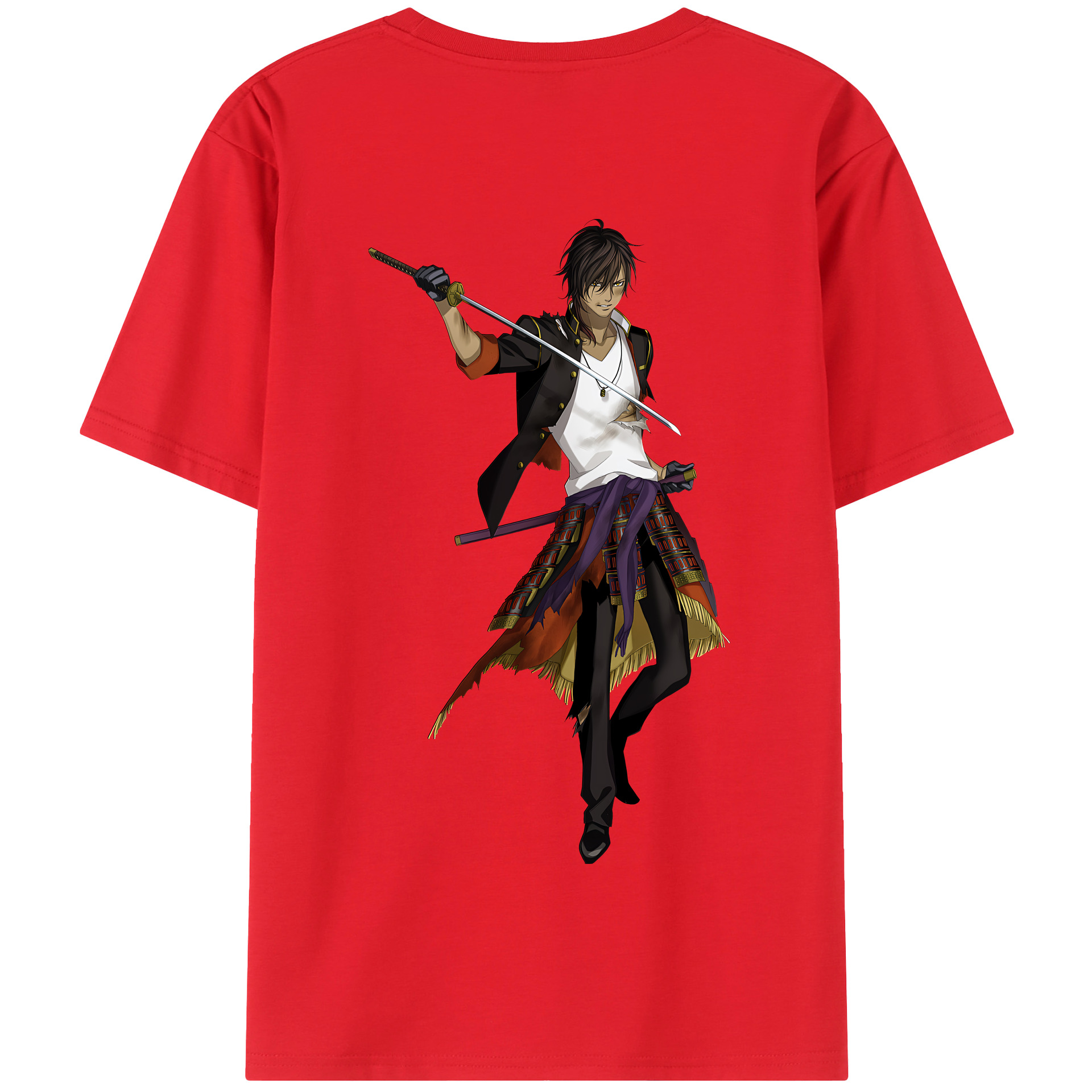 （画像用） 刀剣乱舞 Touken Ranbu 綿100％半袖Tシャツ（背面プリント）
