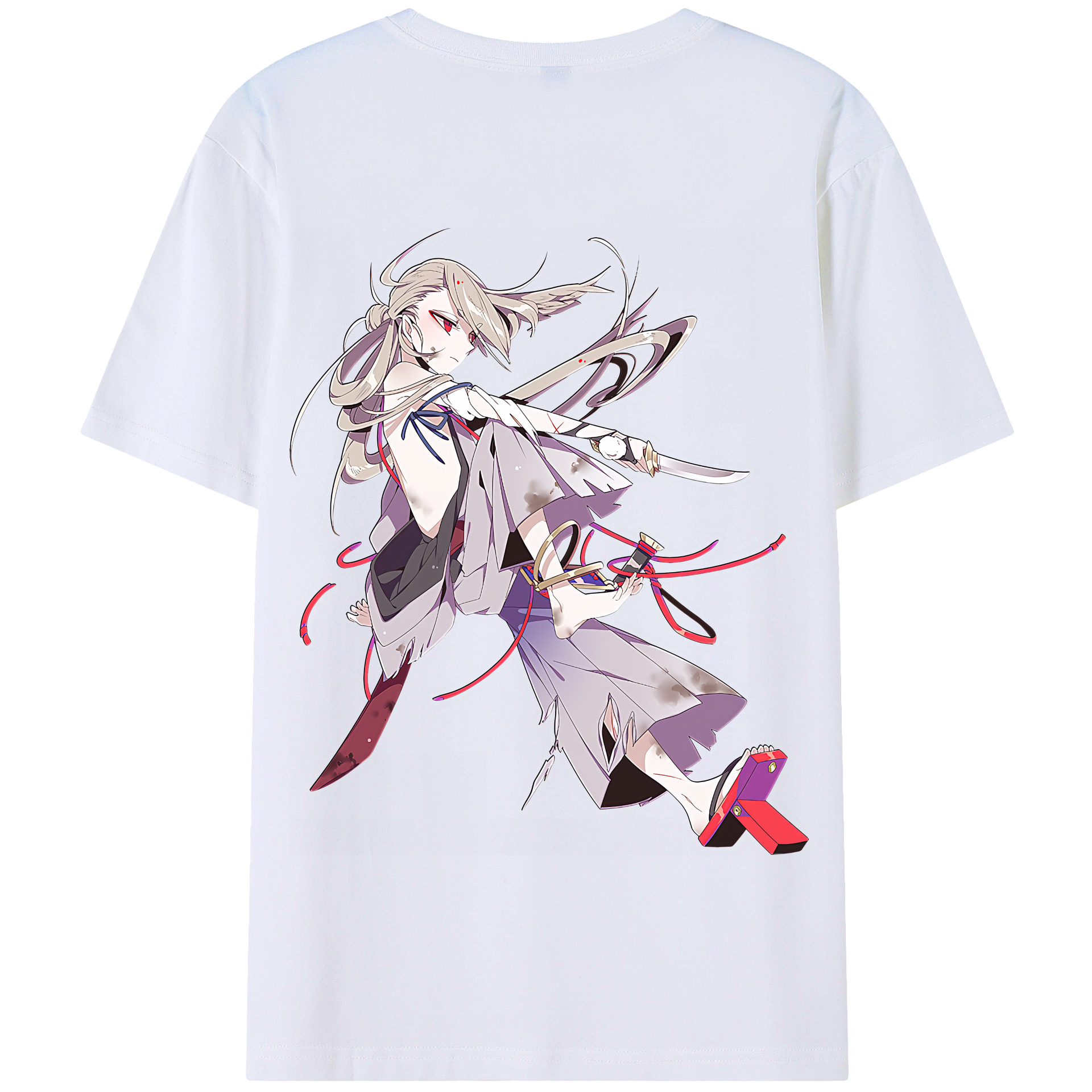 （画像用） 刀剣乱舞 Touken Ranbu 綿100％半袖Tシャツ（背面プリント）