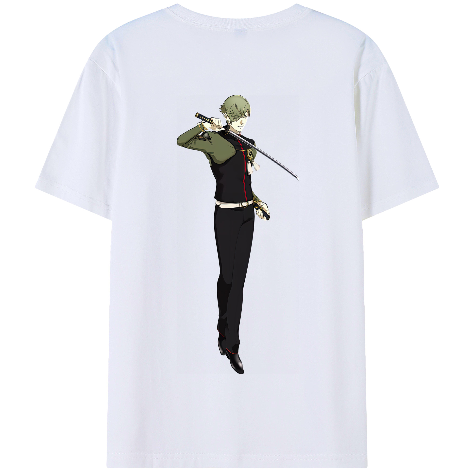 （画像用） 刀剣乱舞 Touken Ranbu 綿100％半袖Tシャツ（背面プリント）