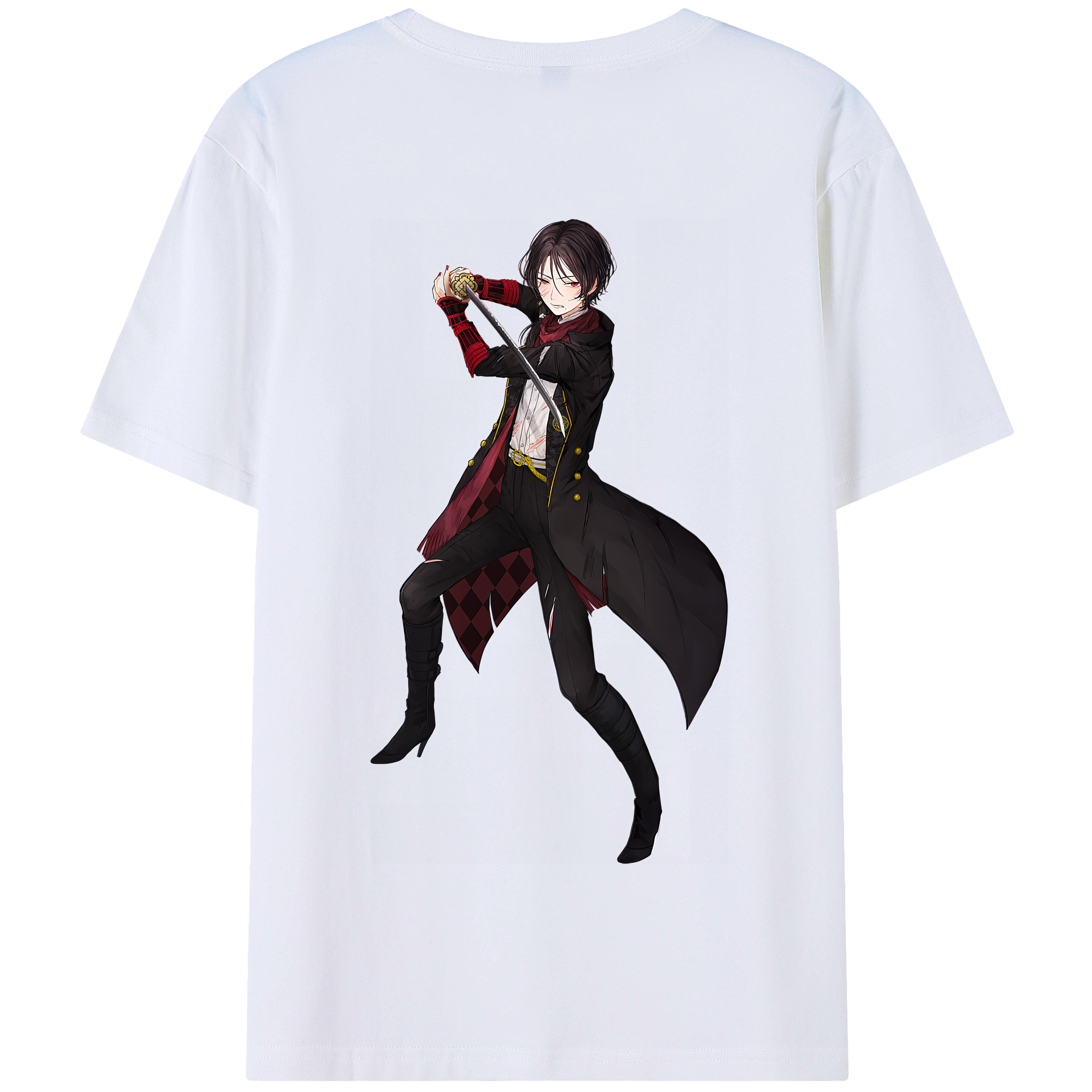 （画像用） 刀剣乱舞 Touken Ranbu 綿100％半袖Tシャツ（背面プリント）
