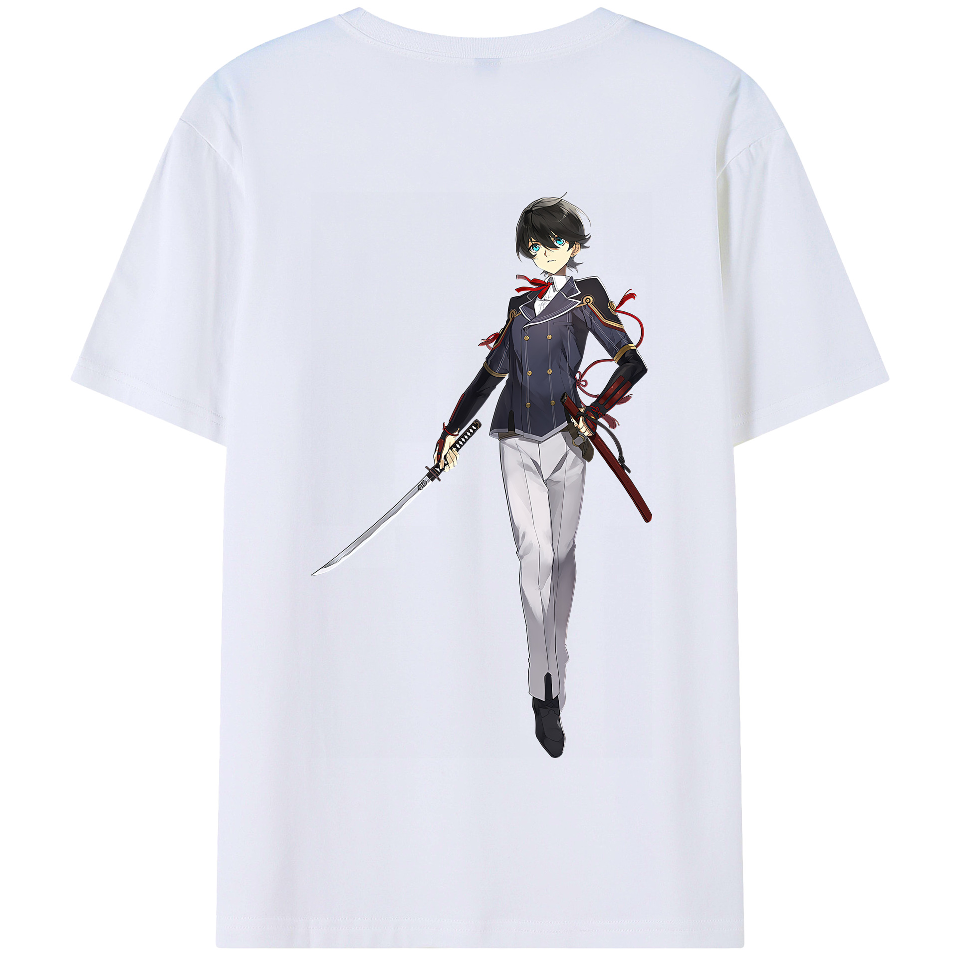 （画像用） 刀剣乱舞 Touken Ranbu 綿100％半袖Tシャツ（背面プリント）
