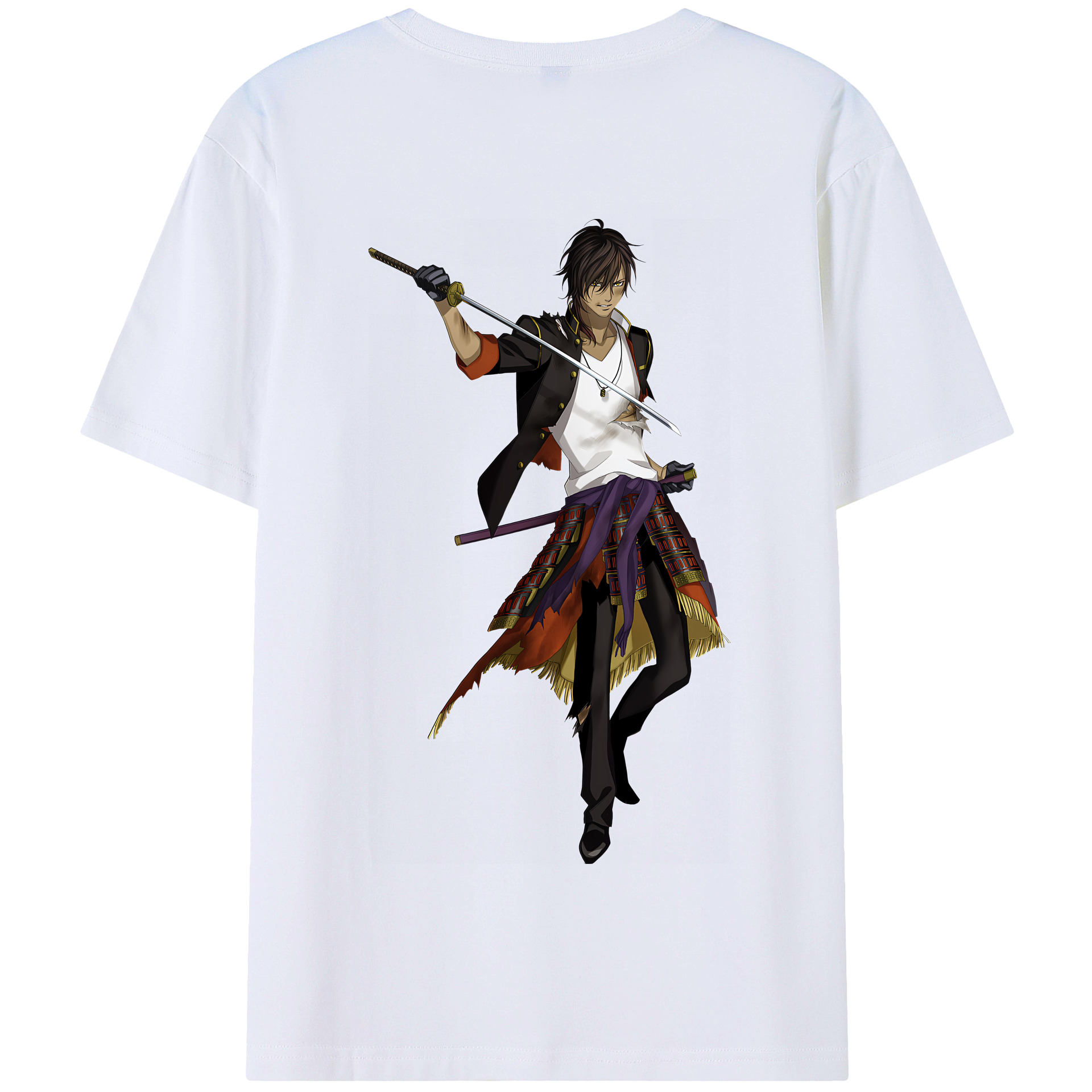 （画像用） 刀剣乱舞 Touken Ranbu 綿100％半袖Tシャツ（背面プリント）