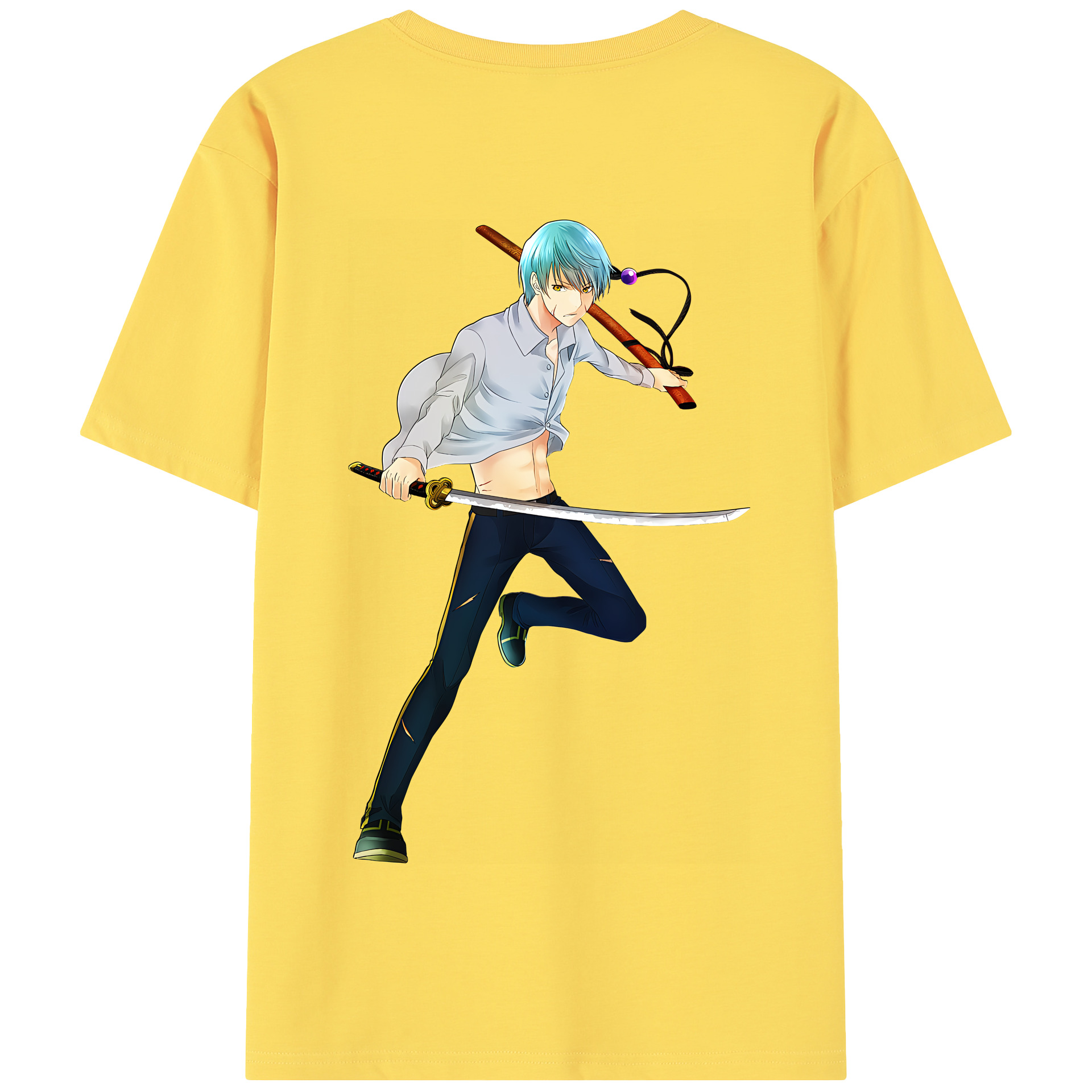 （画像用） 刀剣乱舞 Touken Ranbu 綿100％半袖Tシャツ（背面プリント）