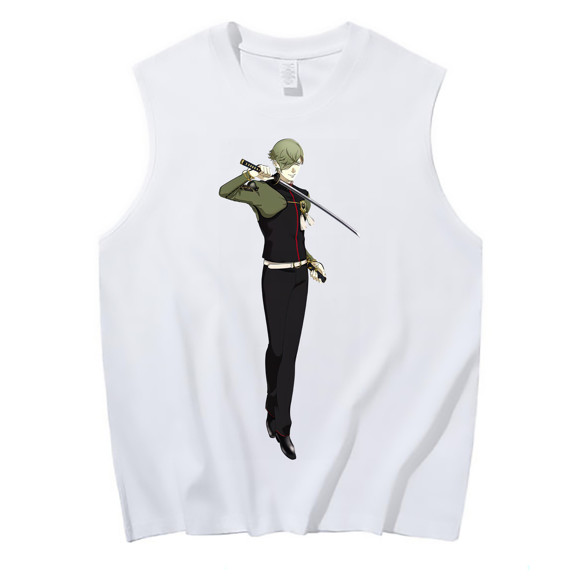 （画像用） 刀剣乱舞 Touken Ranbu コットン100％タンクトップ（フロントプリント）