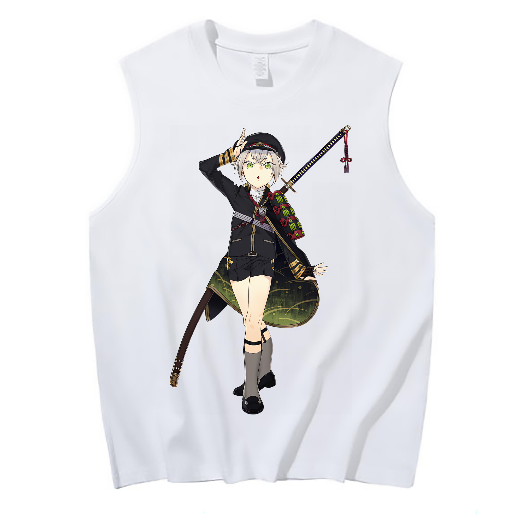 （画像用） 刀剣乱舞 Touken Ranbu コットン100％タンクトップ（フロントプリント）