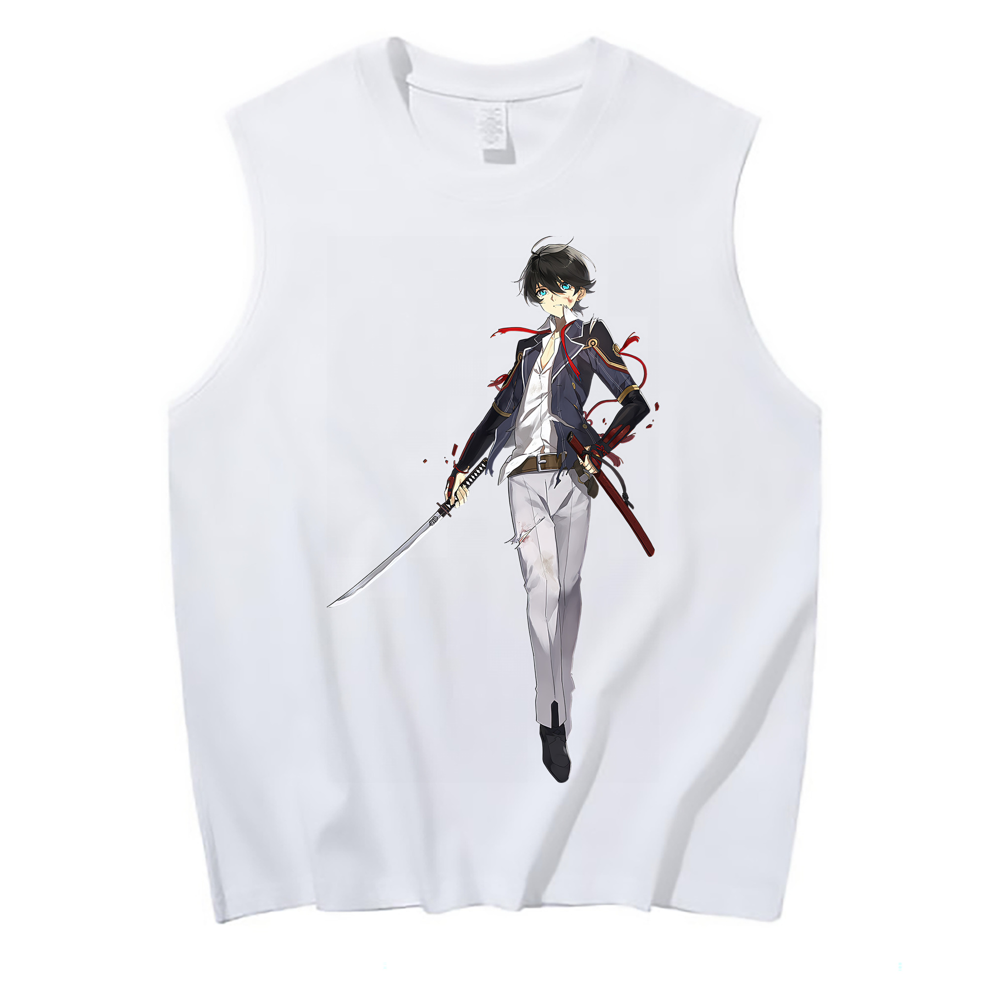 （画像用） 刀剣乱舞 Touken Ranbu コットン100％タンクトップ（フロントプリント）