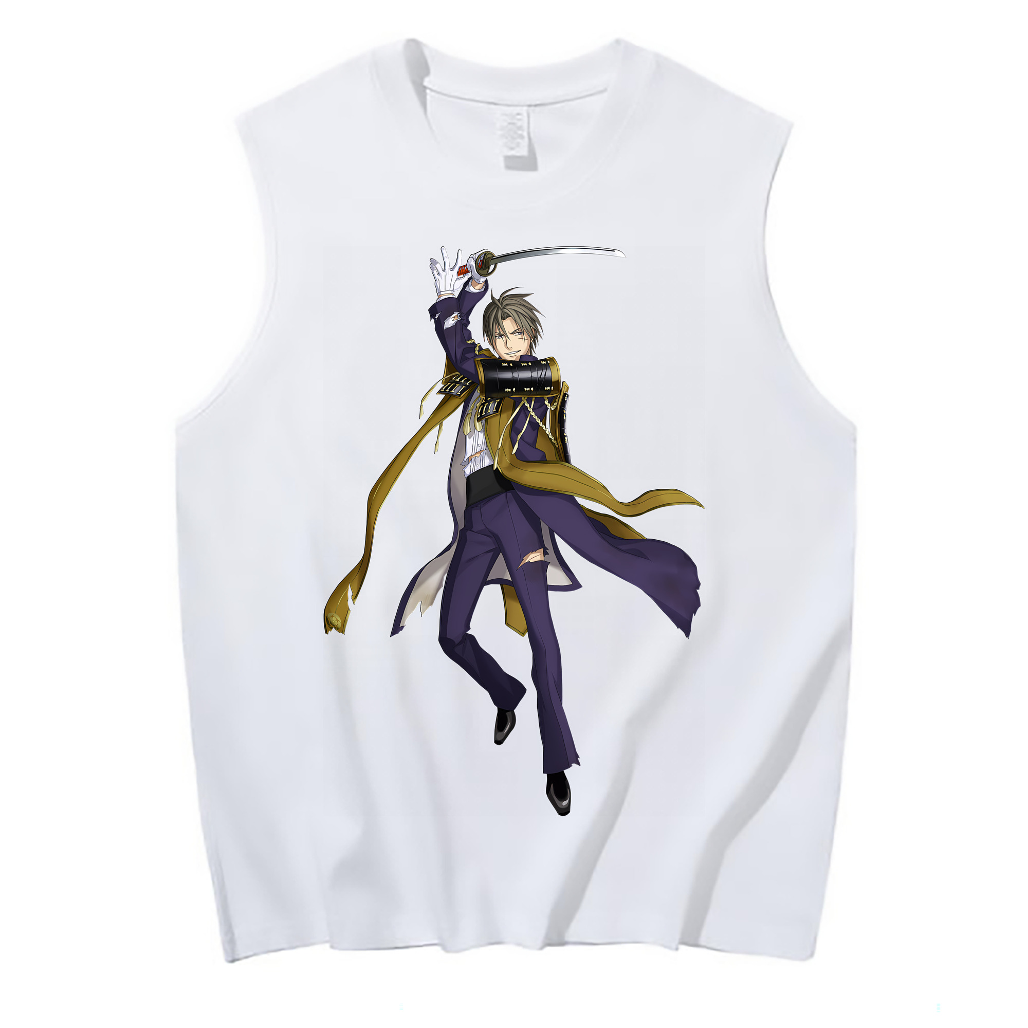 （画像用） 刀剣乱舞 Touken Ranbu コットン100％タンクトップ（フロントプリント）