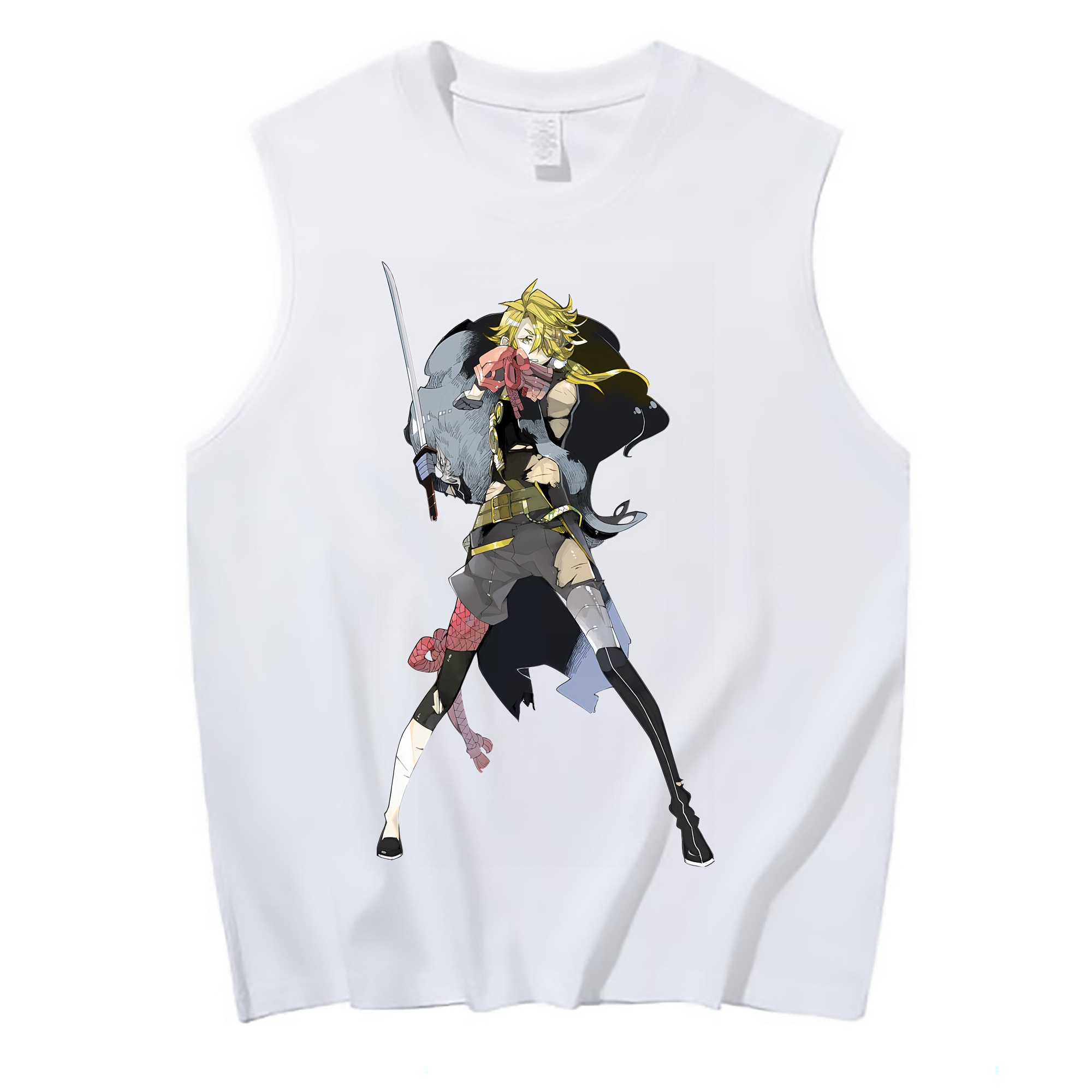 （画像用） 刀剣乱舞 Touken Ranbu コットン100％タンクトップ（フロントプリント）